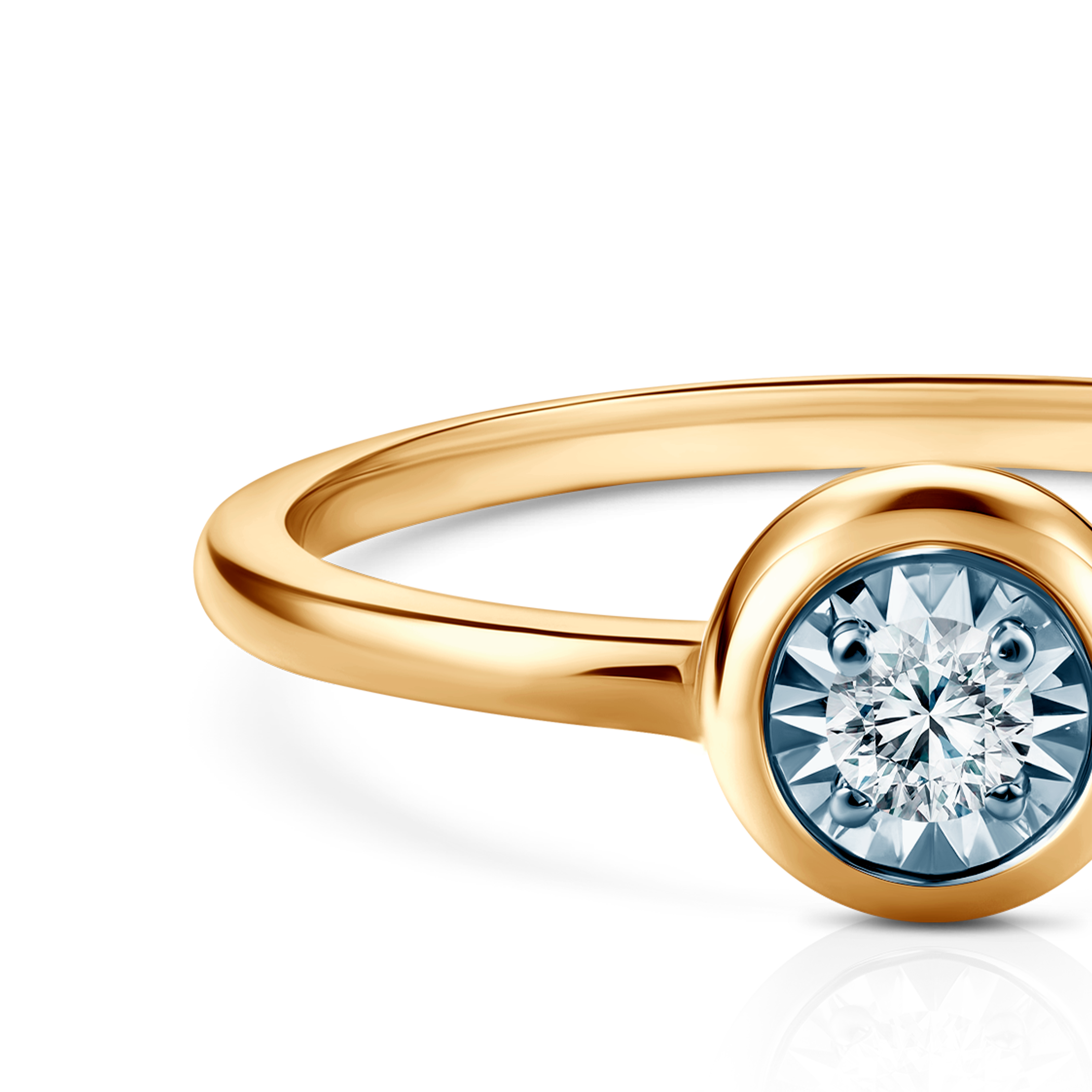 Ring Savicki: zweifarbiges Gold, Diamanten - 5