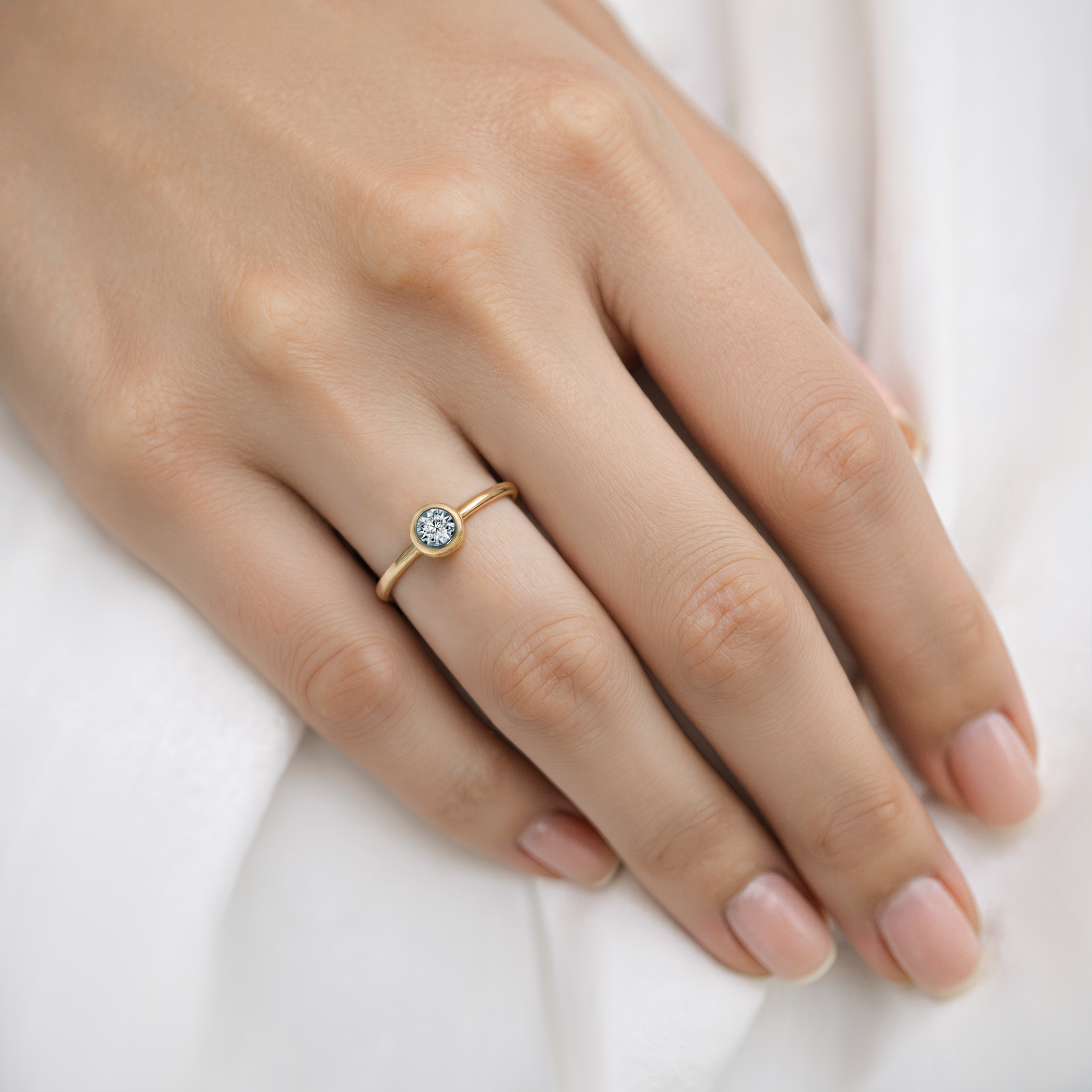 Ring Savicki: zweifarbiges Gold, Diamanten - 7