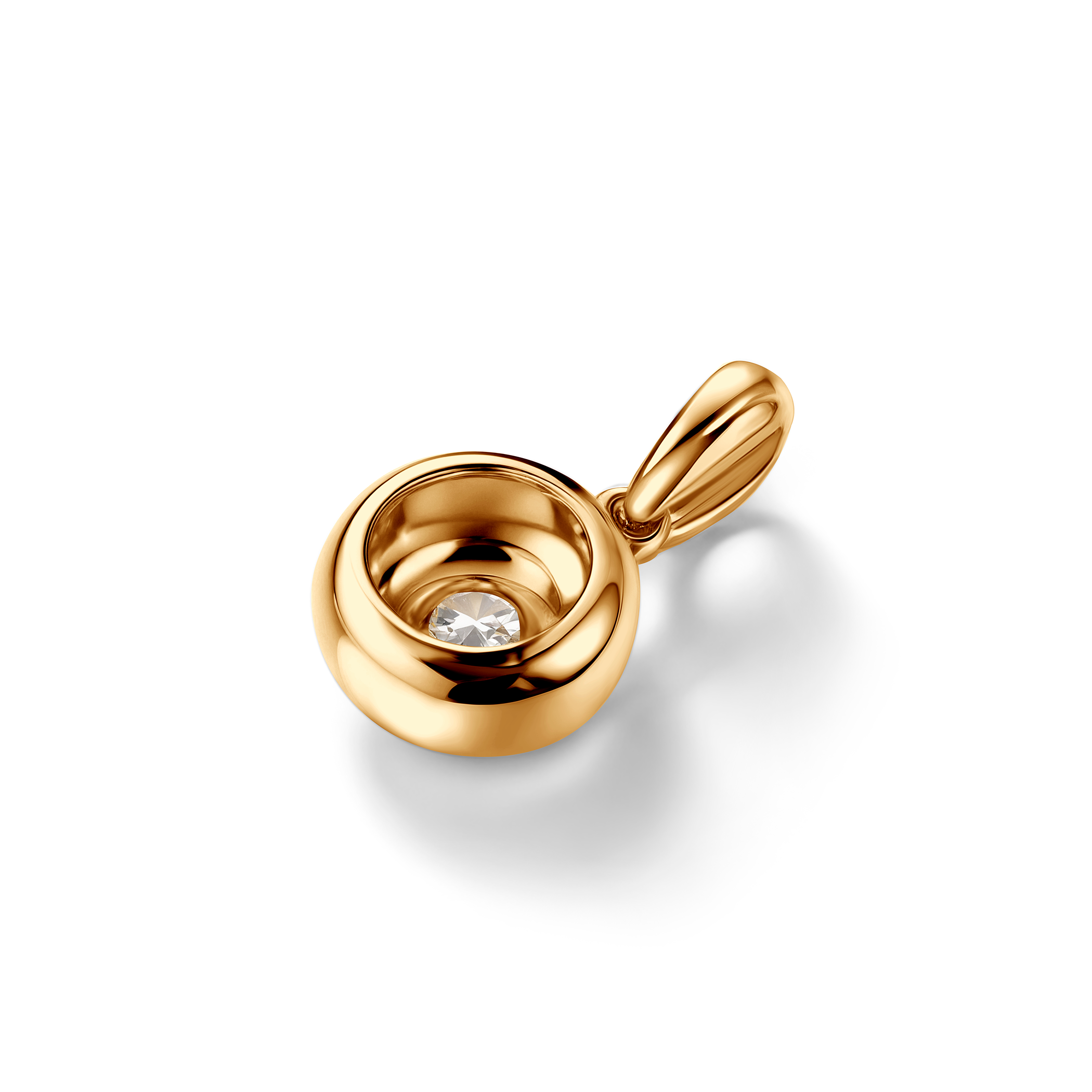 Anhänger SAVICKI: zweifarbiges Gold, Diamanten