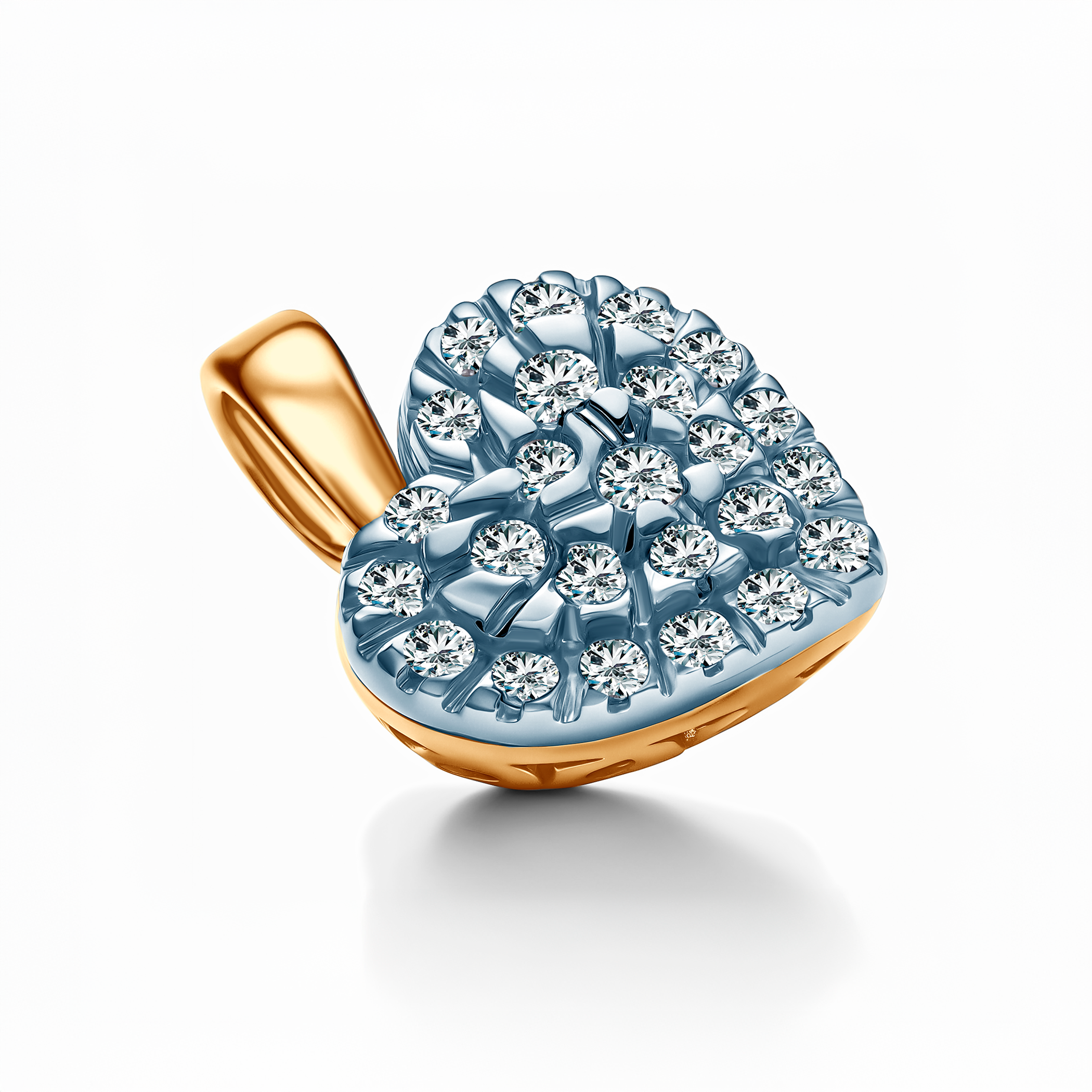 Zawieszka SAVICKI: dwukolorowe złoto, diamenty - 5