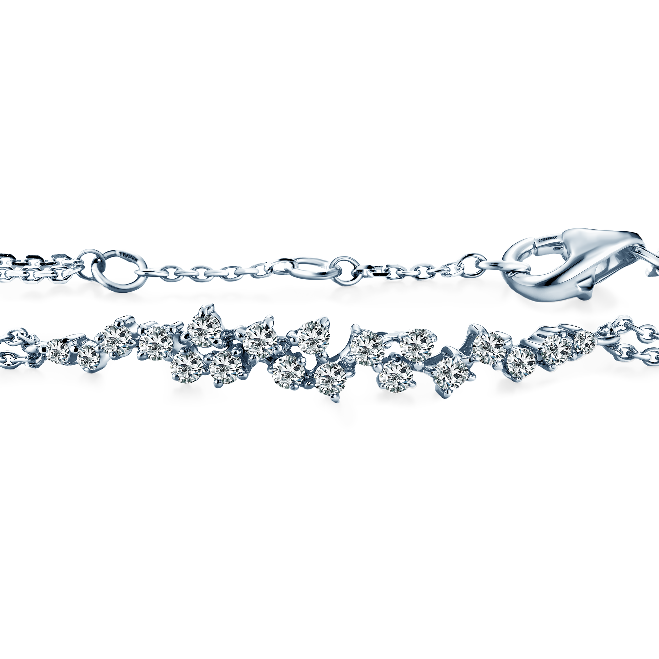 Armband Savicki: Weißgold 585, Diamanten