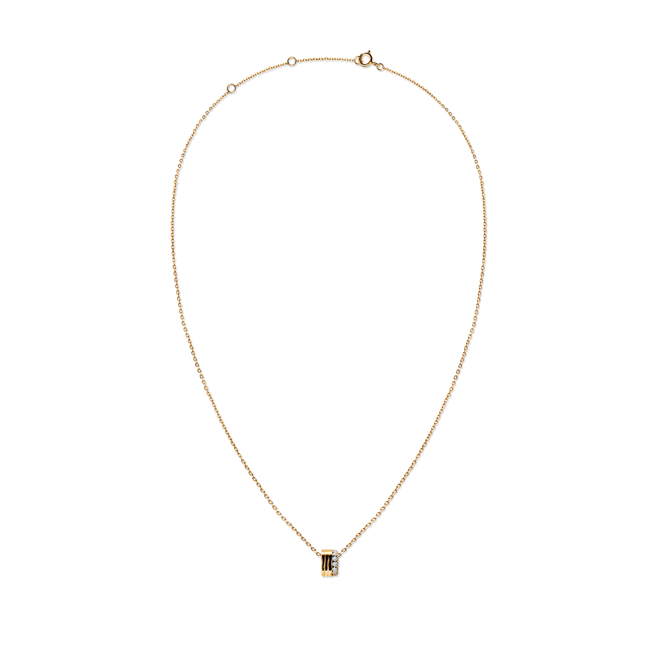 Naszyjnik Savicki: srebrny pozłacany 925, cyrkonie