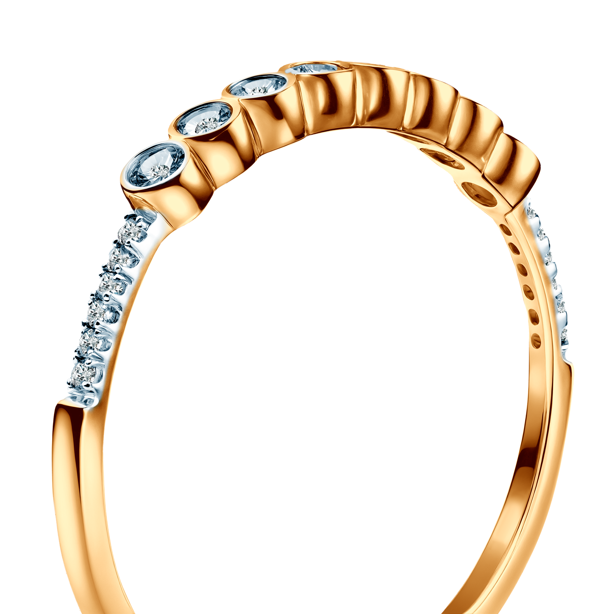 Pierścionek Savicki: złoto, diamenty