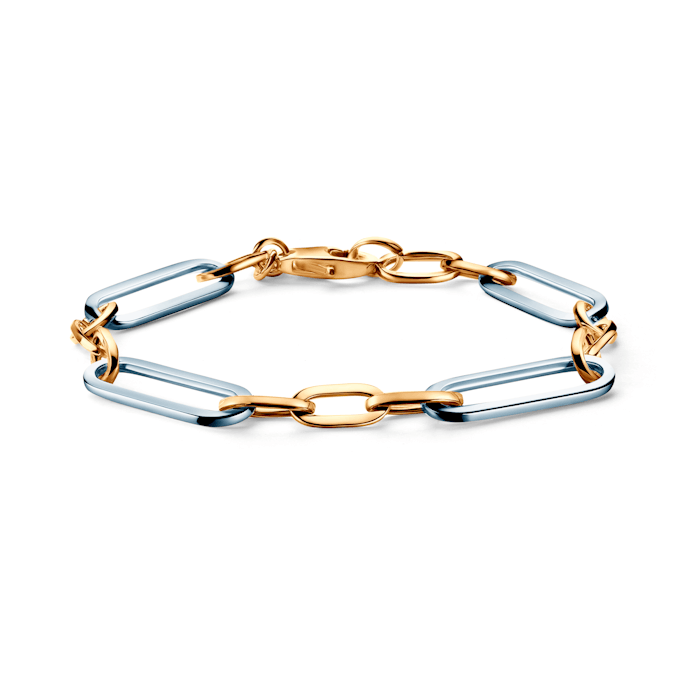 Náramek Dualéa: postříbřený a pozlacený