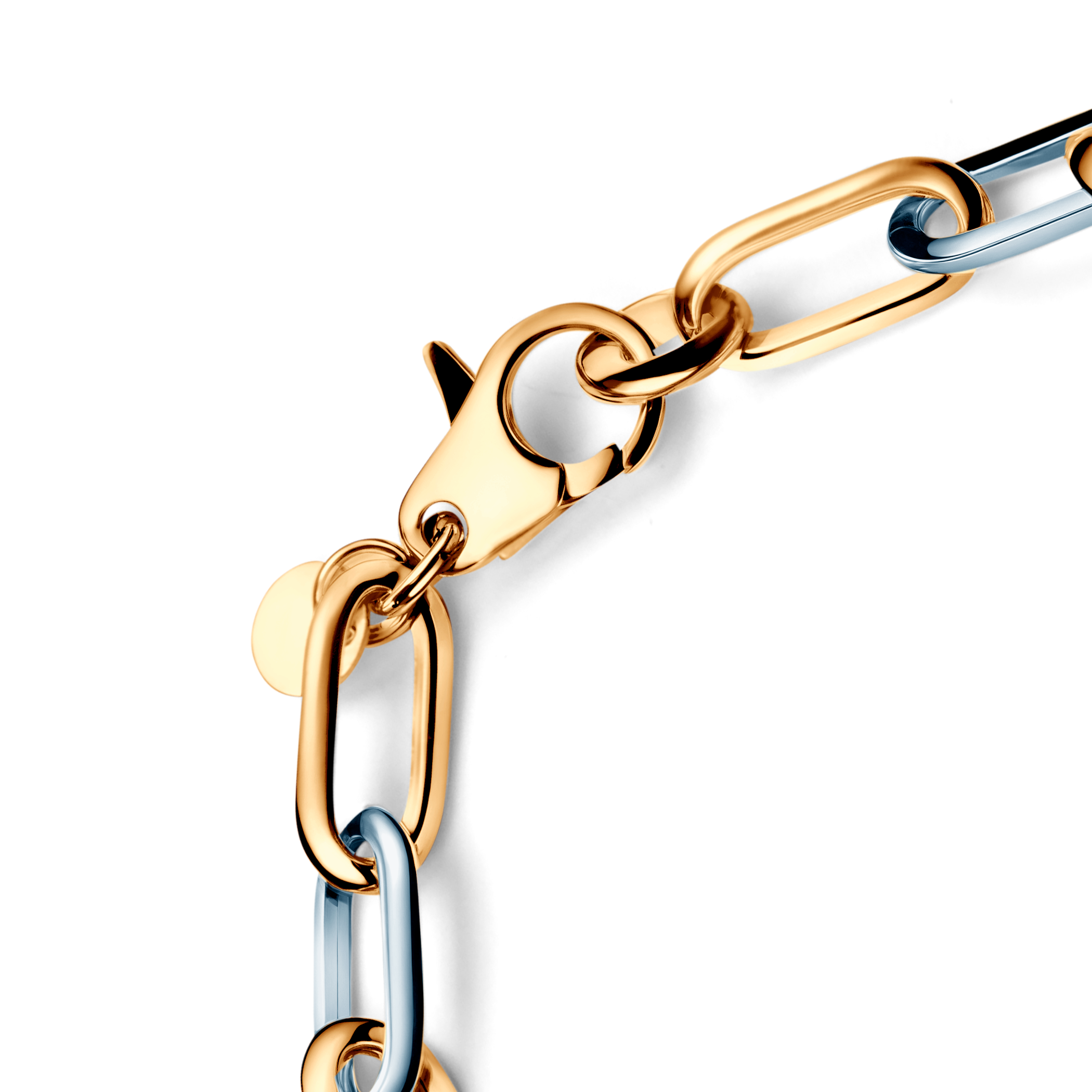 Bransoletka srebrna pozłacana Dualéa