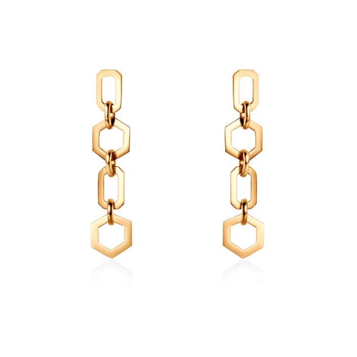 Kolczyki Savicki: srebro pozłacane