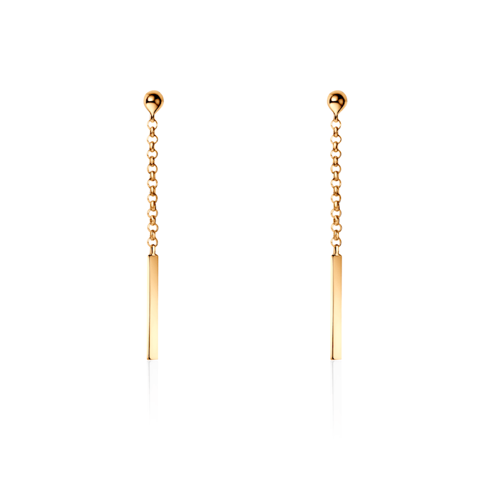 Kolczyki Savicki: srebro pozłacane