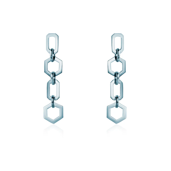 Kolczyki Savicki: srebro pozłacane