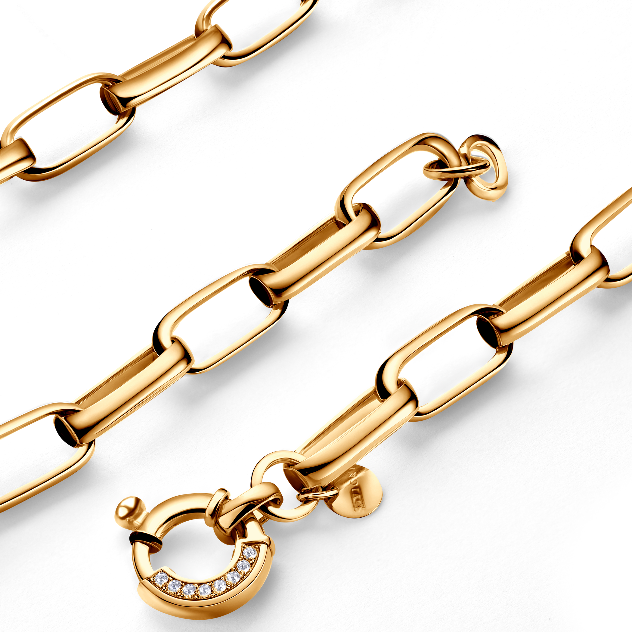 Halskette Dualéa: Silber Vergoldet