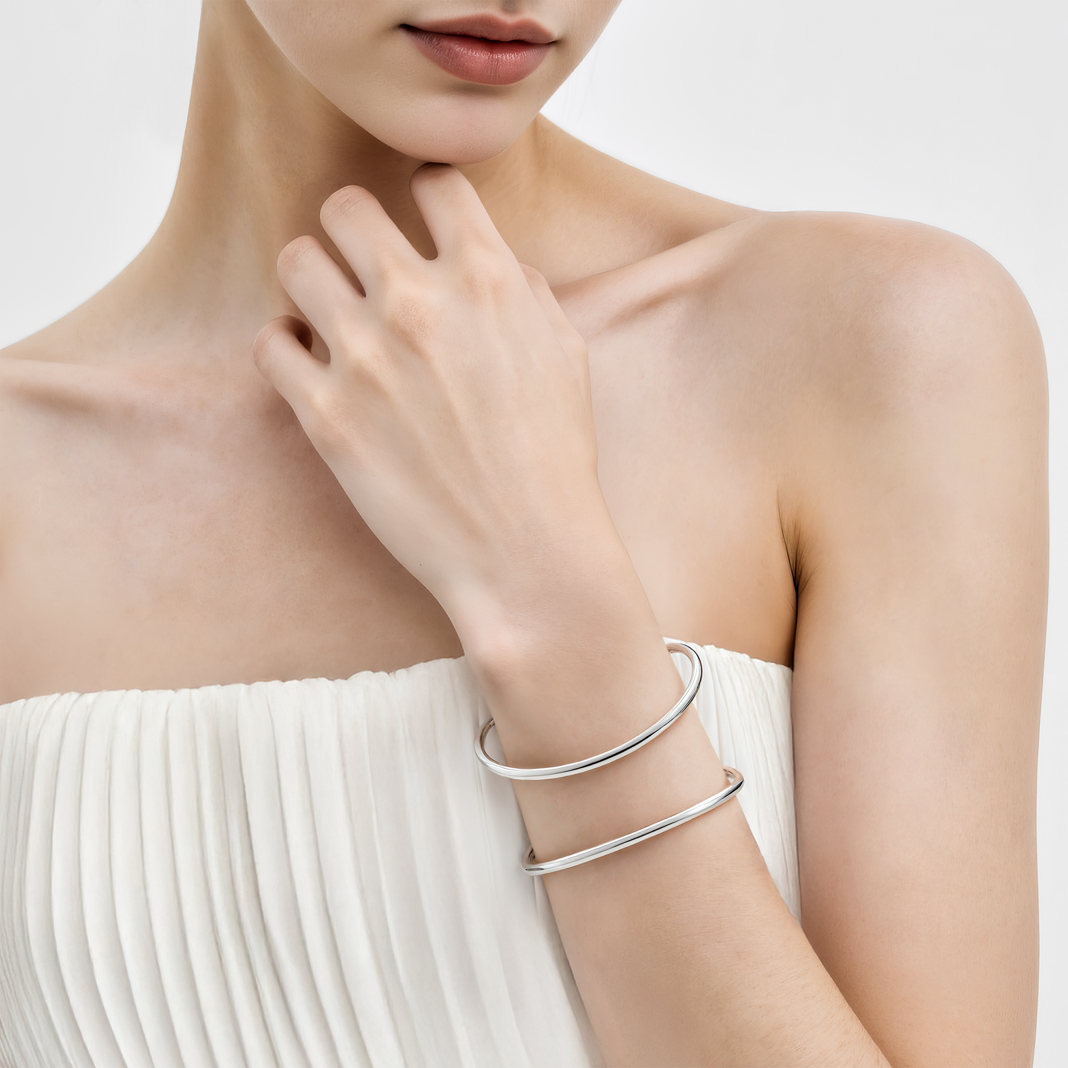 Bransoletka srebrna Minima