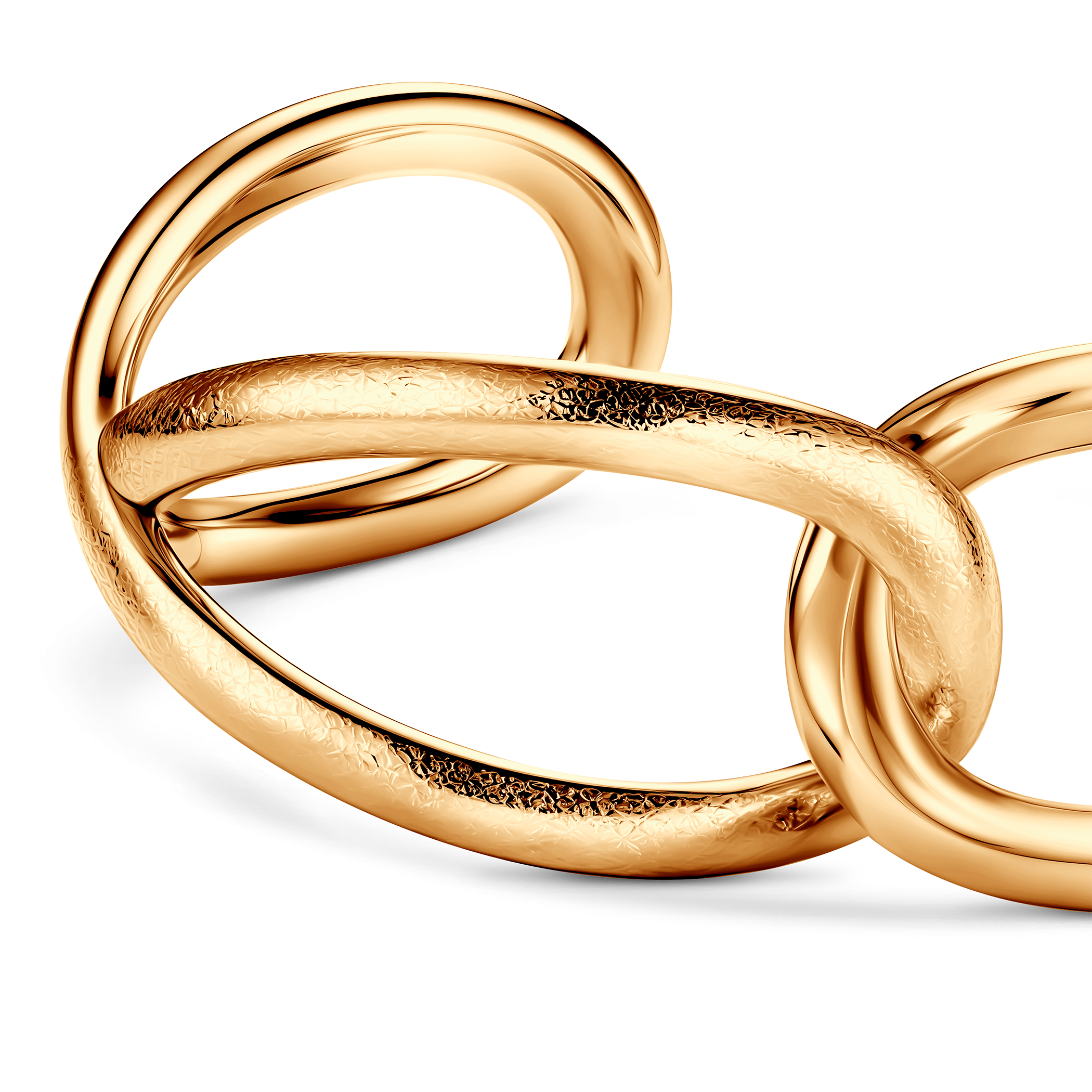 Bransoletka srebrna Minima, pozłacana