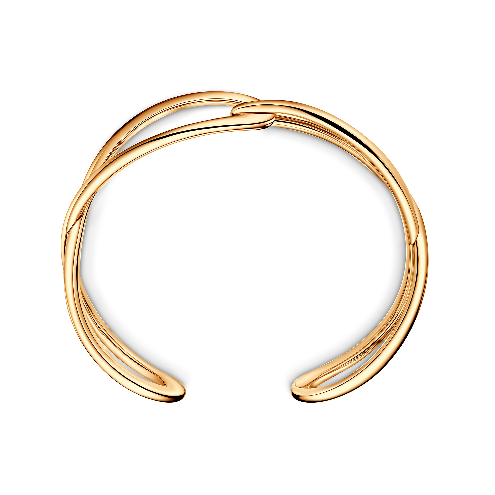 Bransoletka srebrna Minima, pozłacana