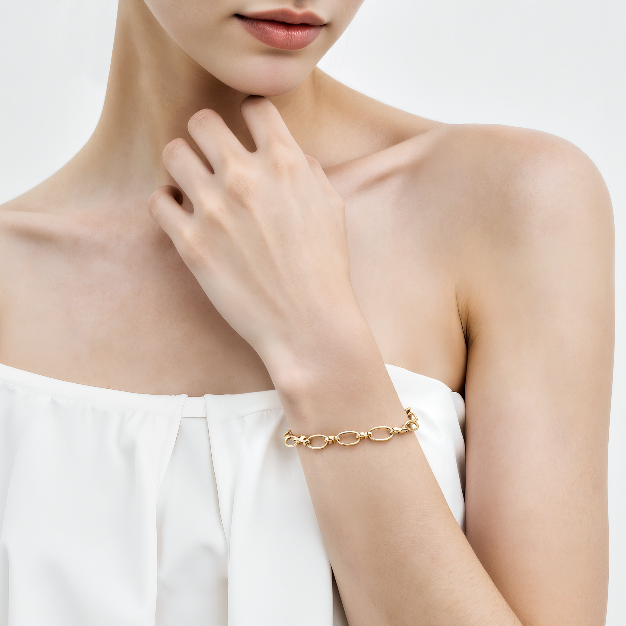 Bransoletka Savicki 10,2mm: srebro pozłacane