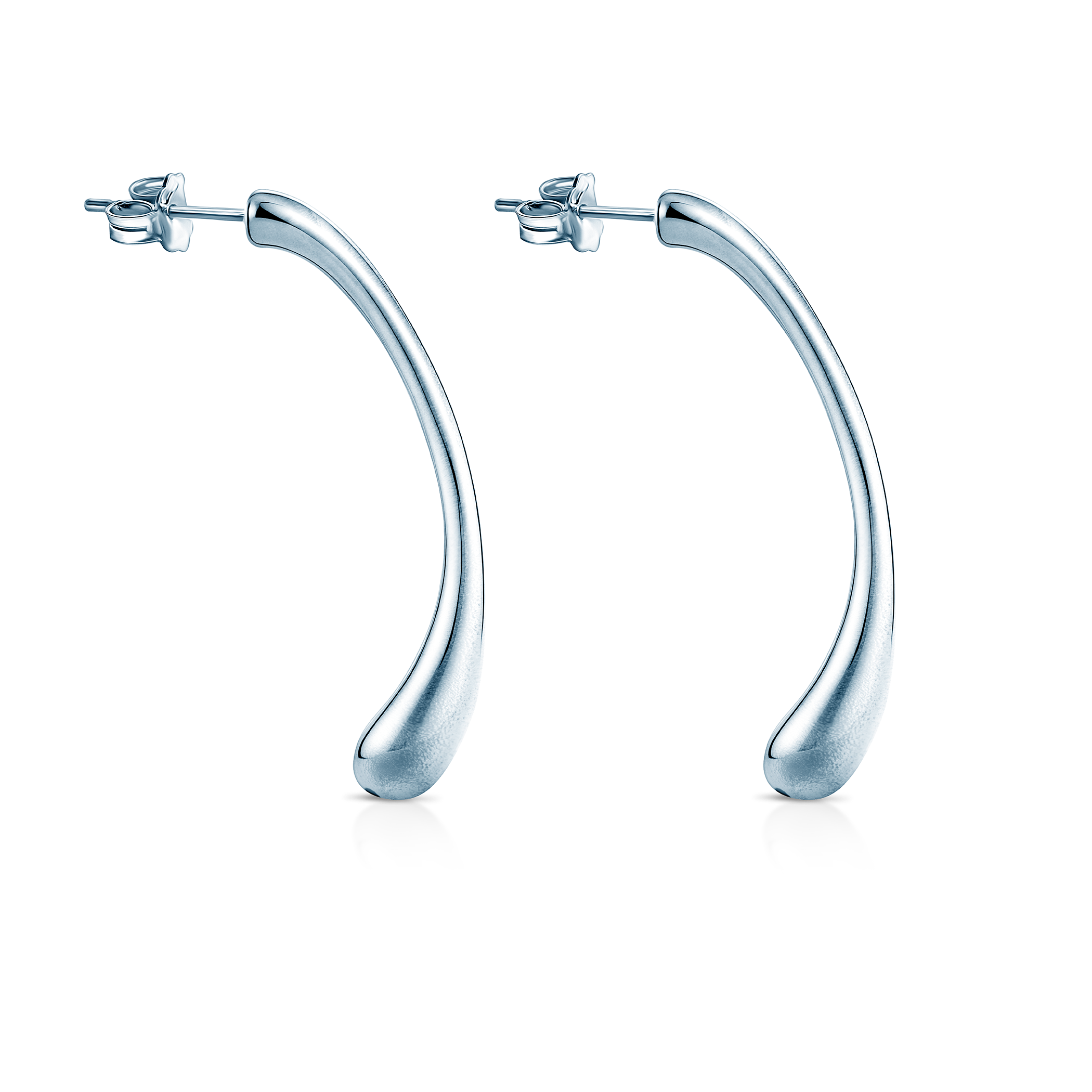 Ohrringe Rosée: Silber