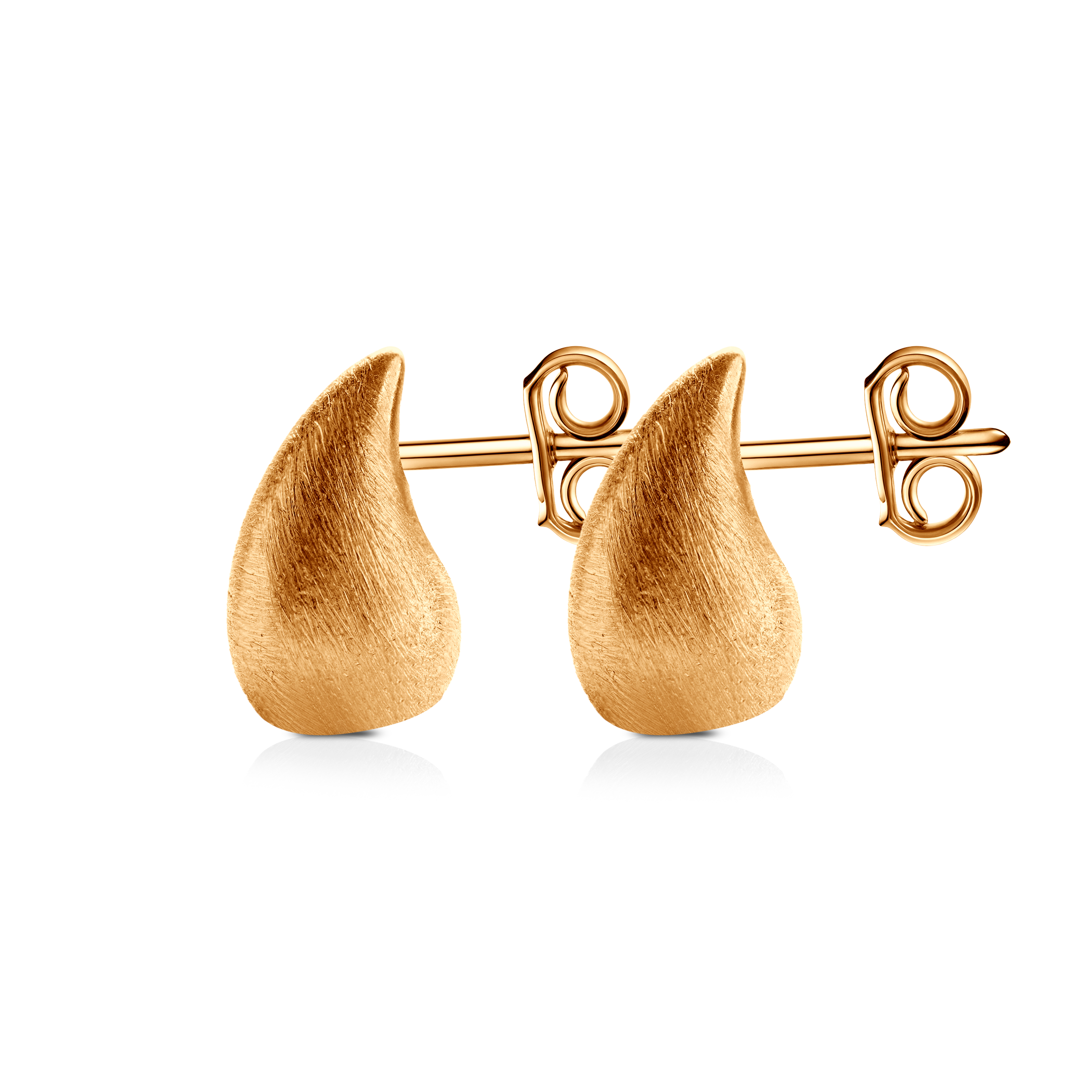 Kolczyki srebrne Rosée, pozłacane