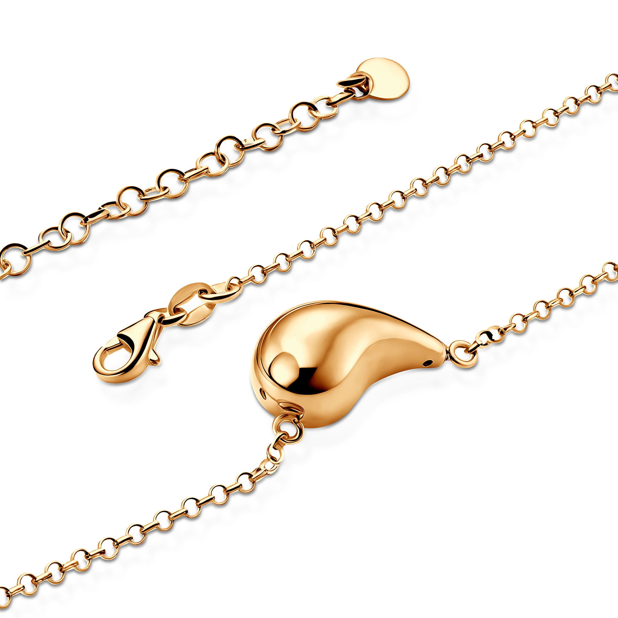 Halskette Rosée: Silber Vergoldet