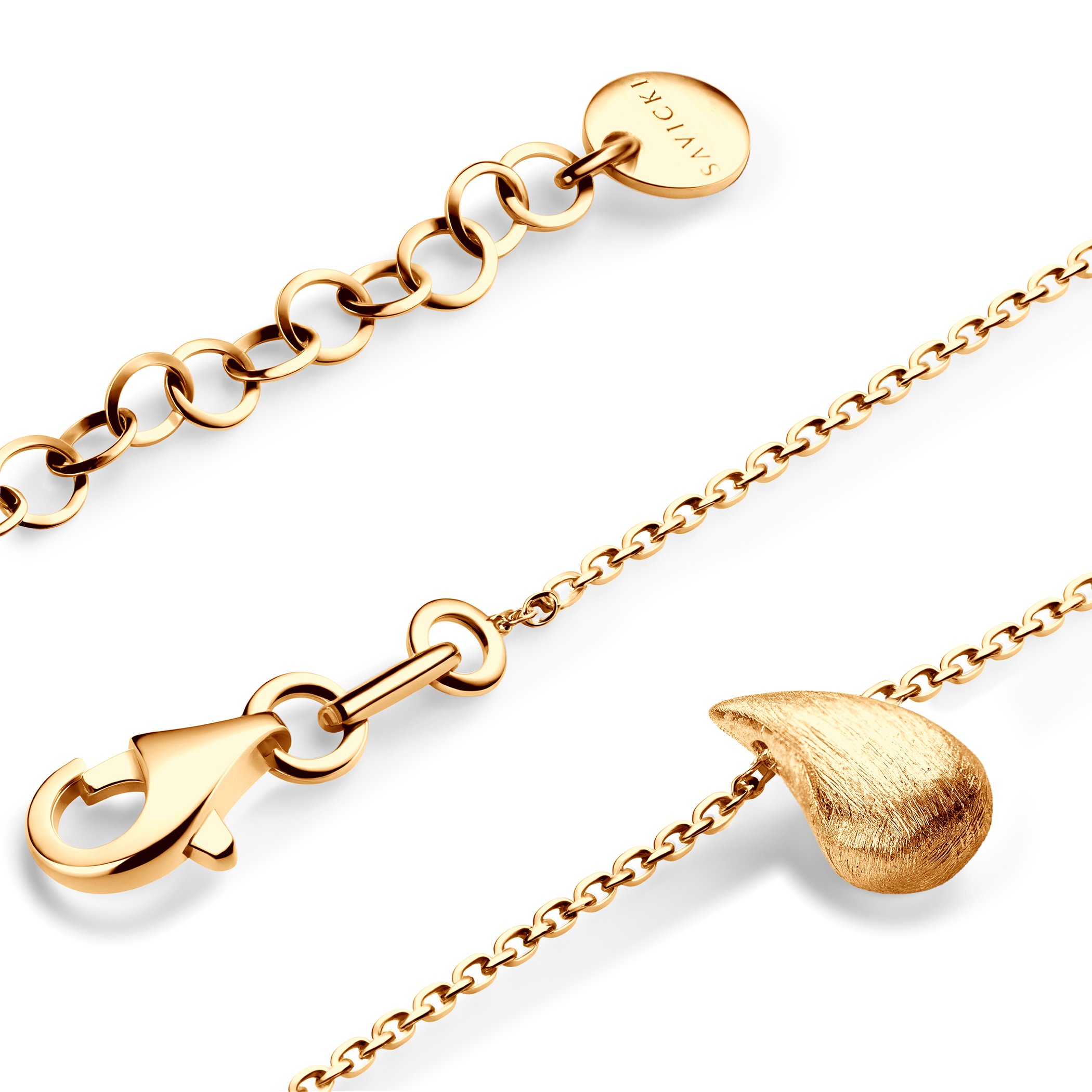 Halskette Rosée: Silber Vergoldet