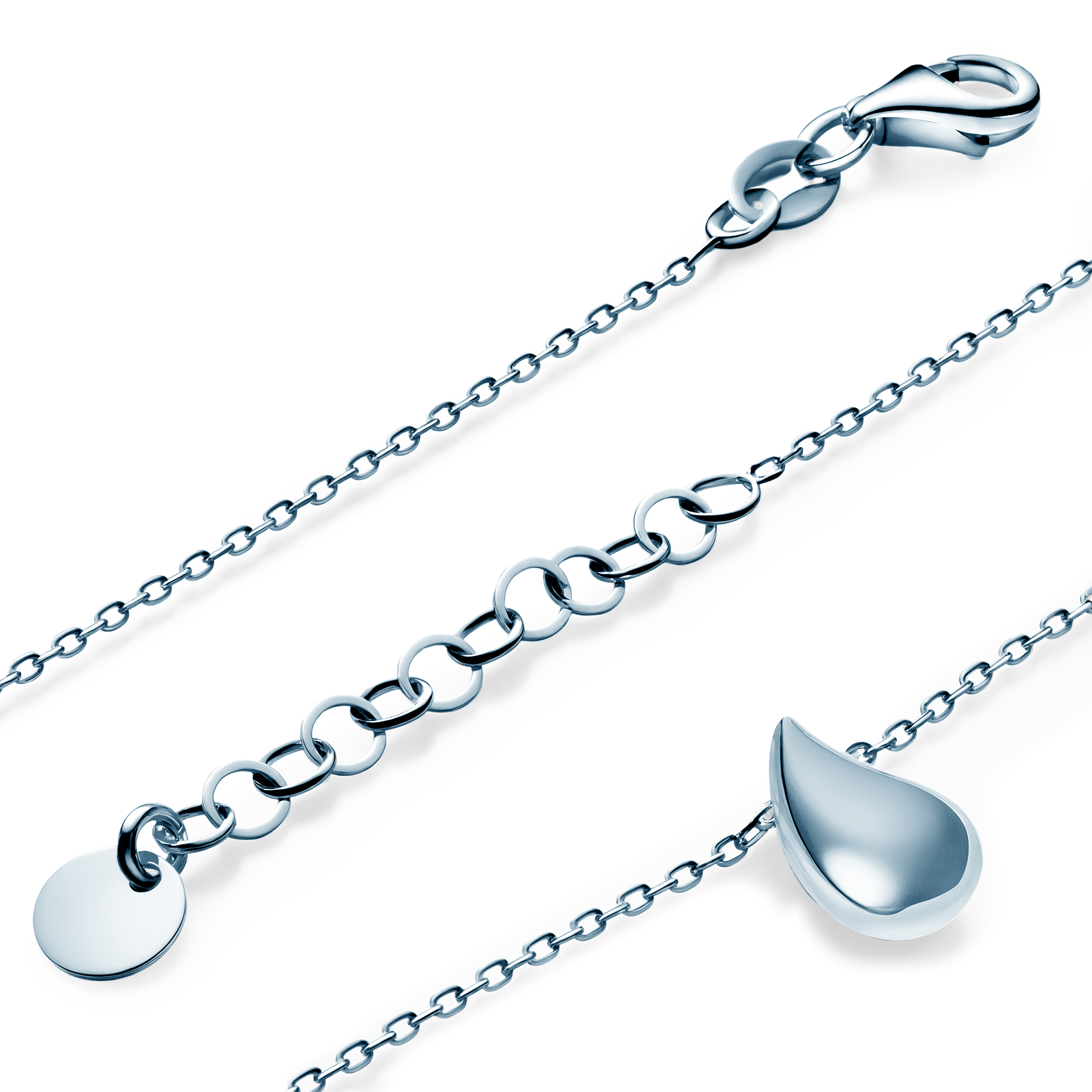 Halskette Rosée: Silber