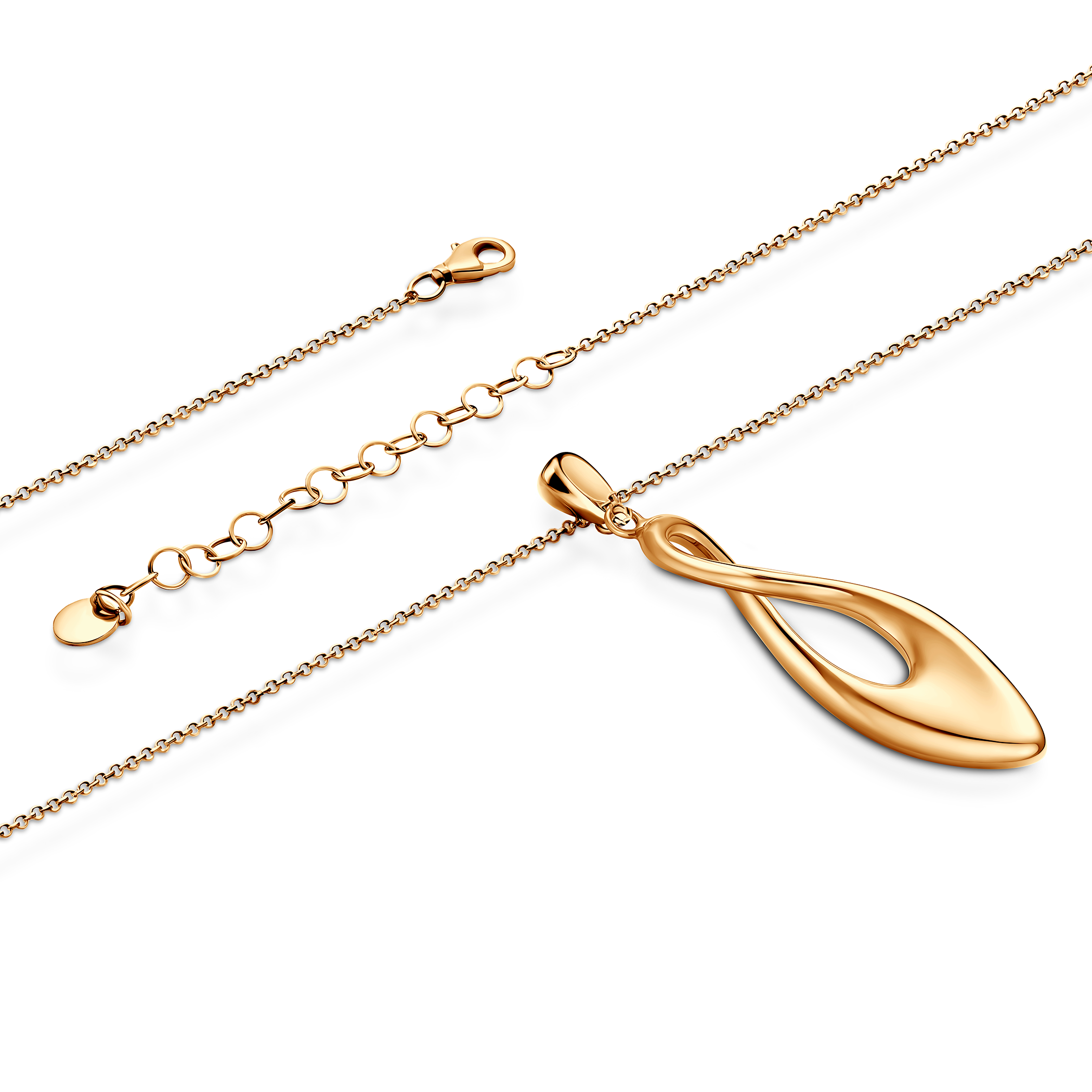 Naszyjnik srebrny Minima, pozłacany