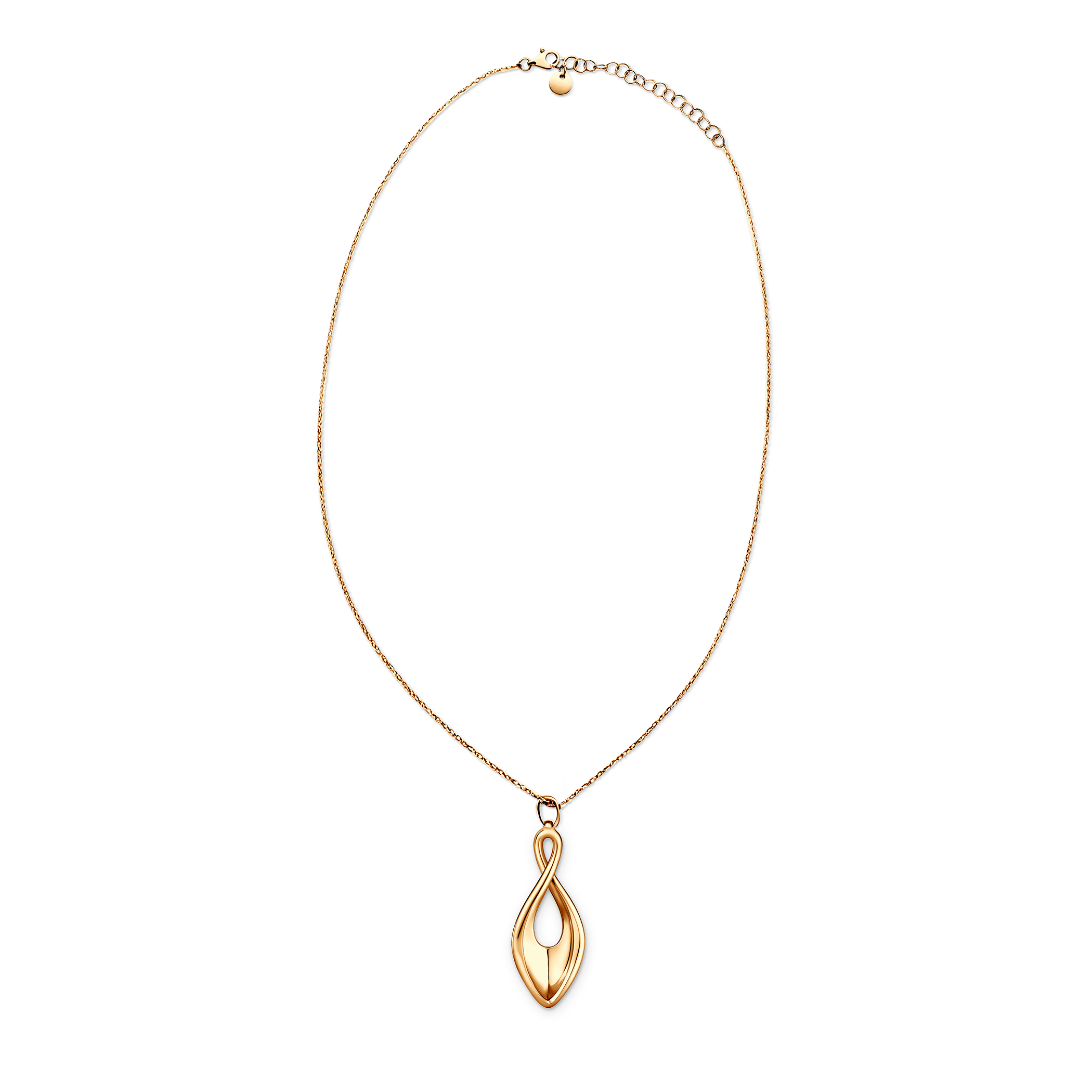 Naszyjnik srebrny Minima, pozłacany