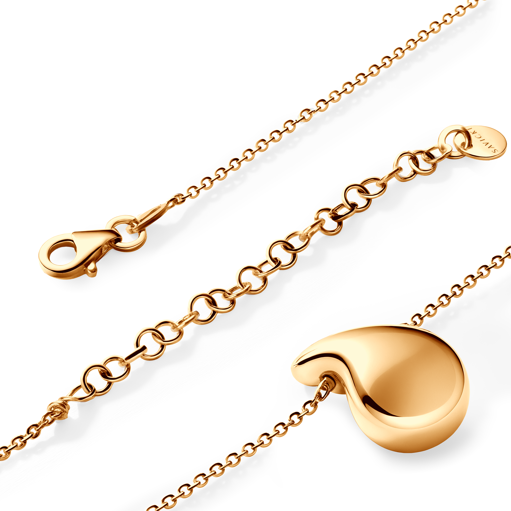 Halskette Rosée: Silber Vergoldet