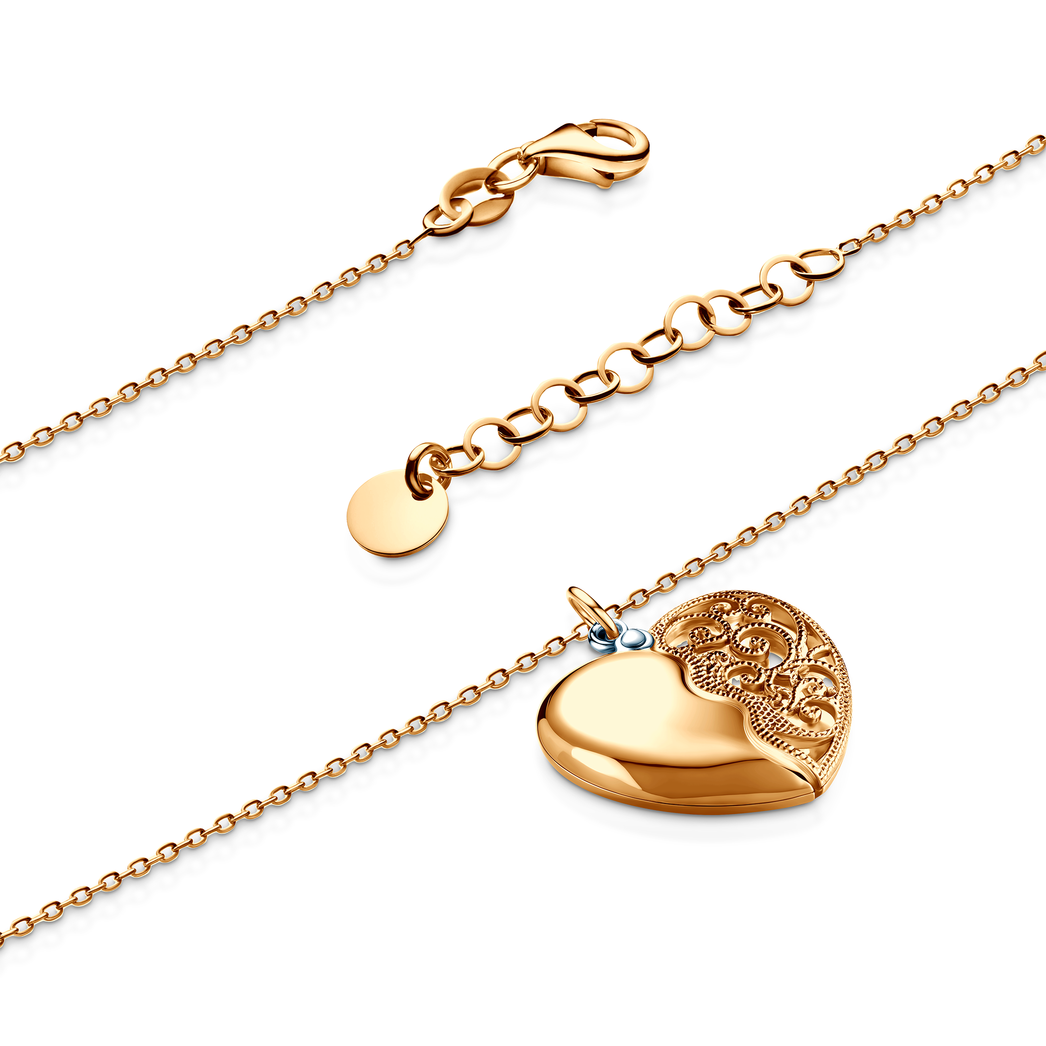 Naszyjnik Savicki: srebro pozłacane