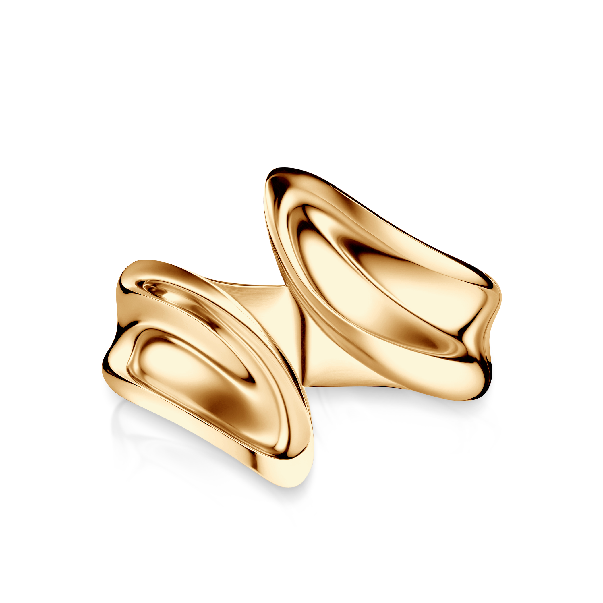 Pierścionek srebrny Minima, pozłacany