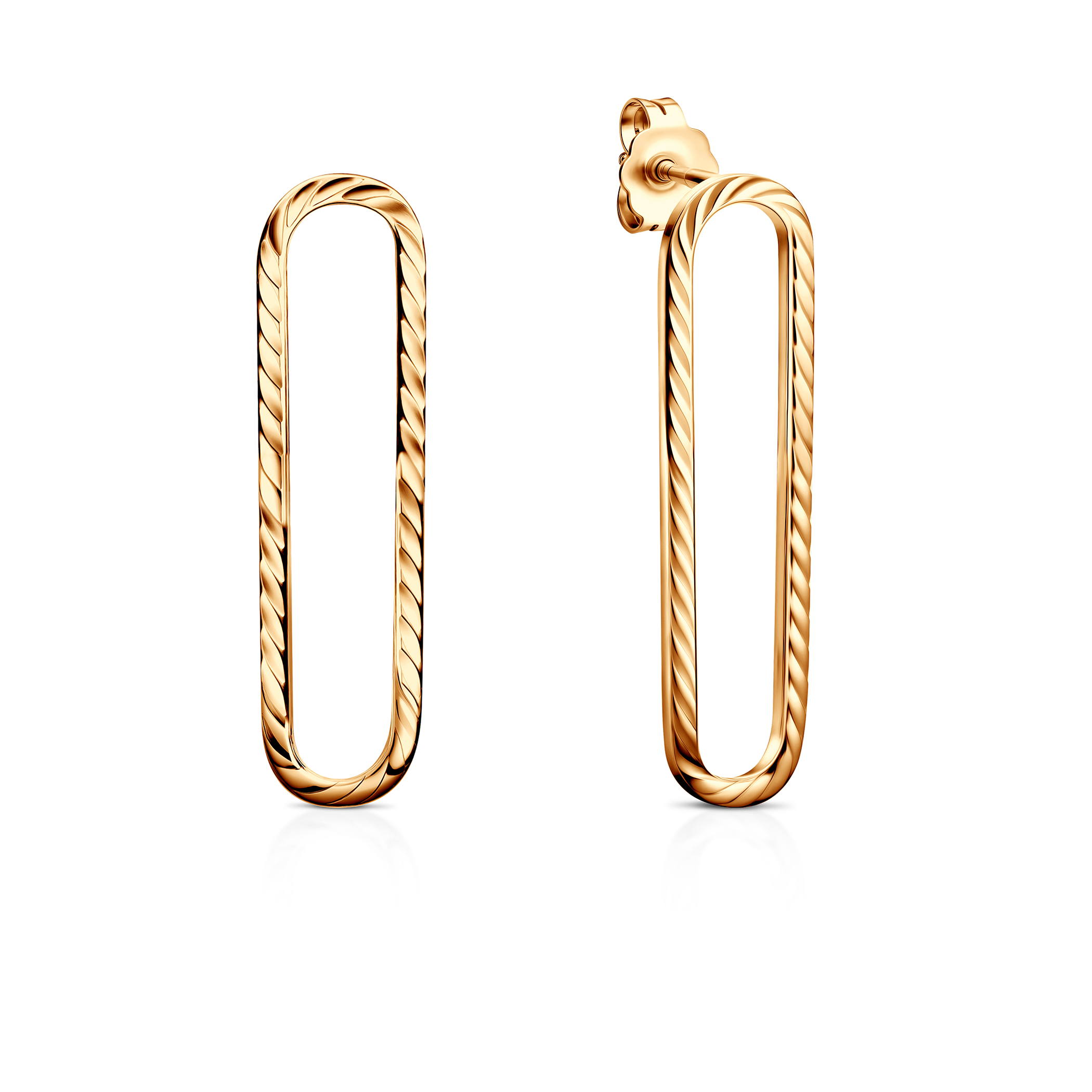 Kolczyki Savicki: srebro pozłacane