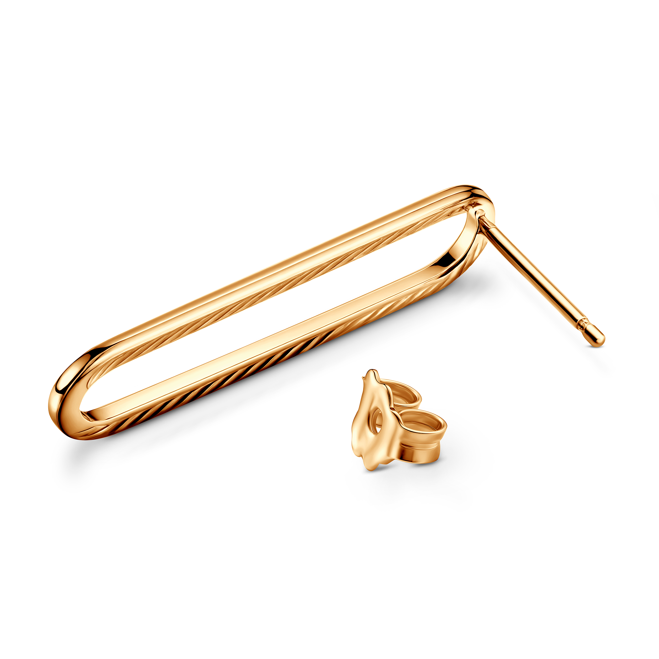 Kolczyki Savicki: srebro pozłacane