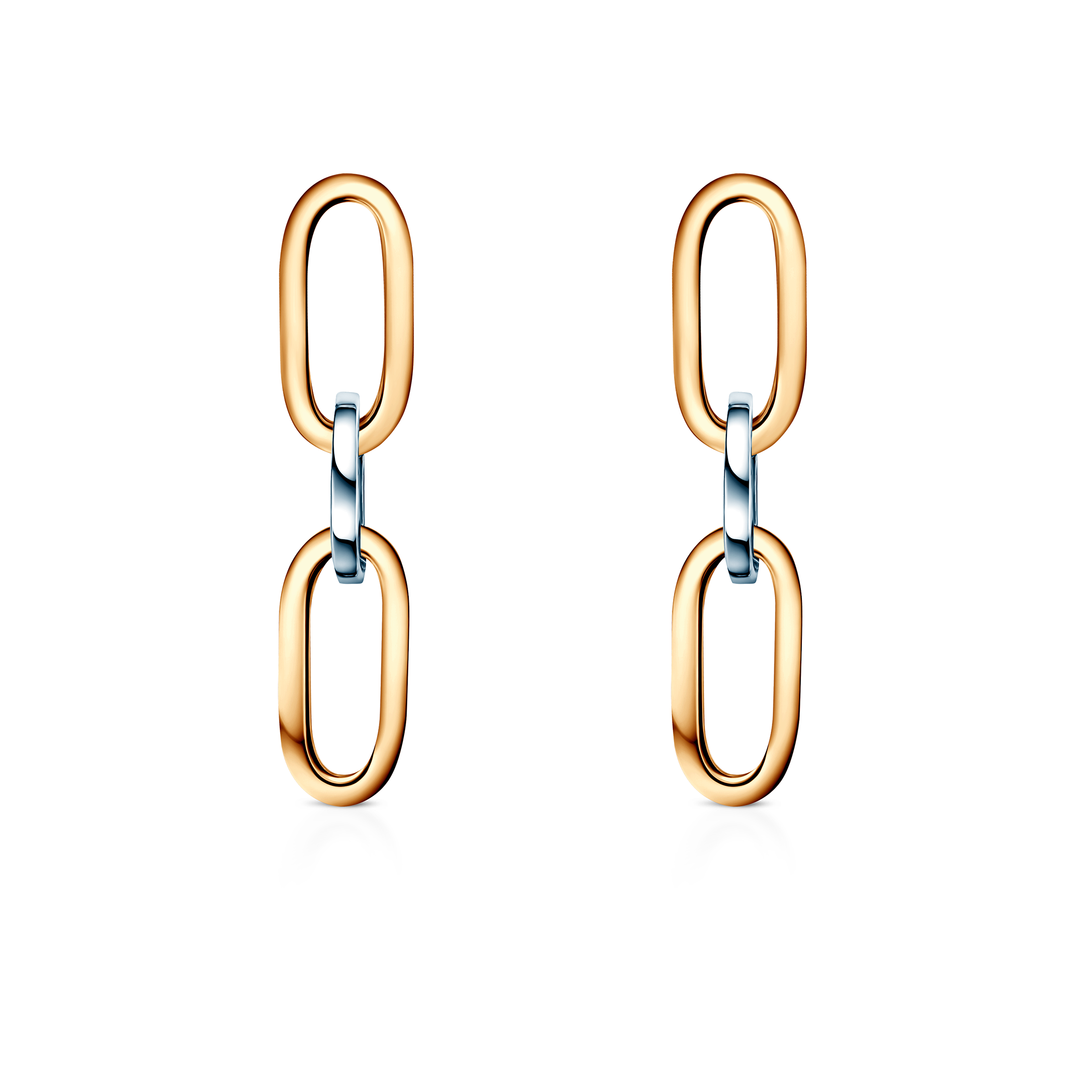 Náušnice Dualéa: pozlacené stříbro