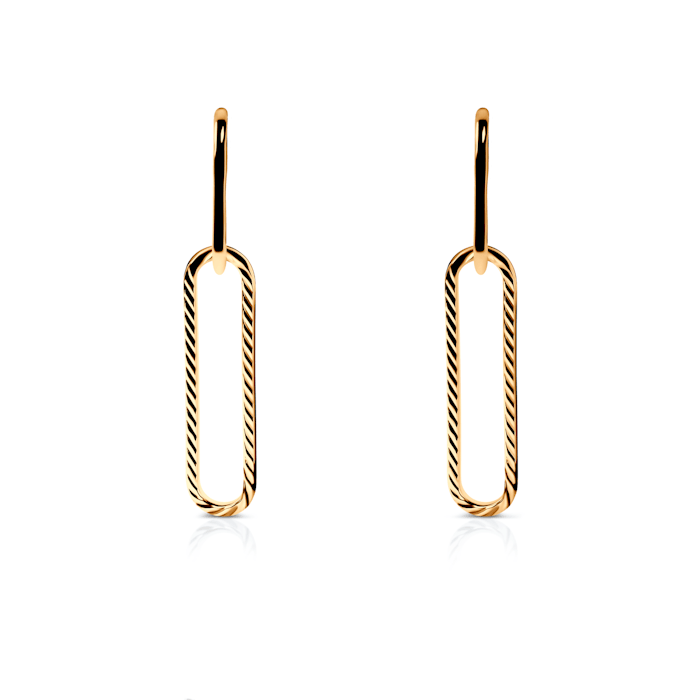 Náušnice Dualéa: pozlacené stříbro