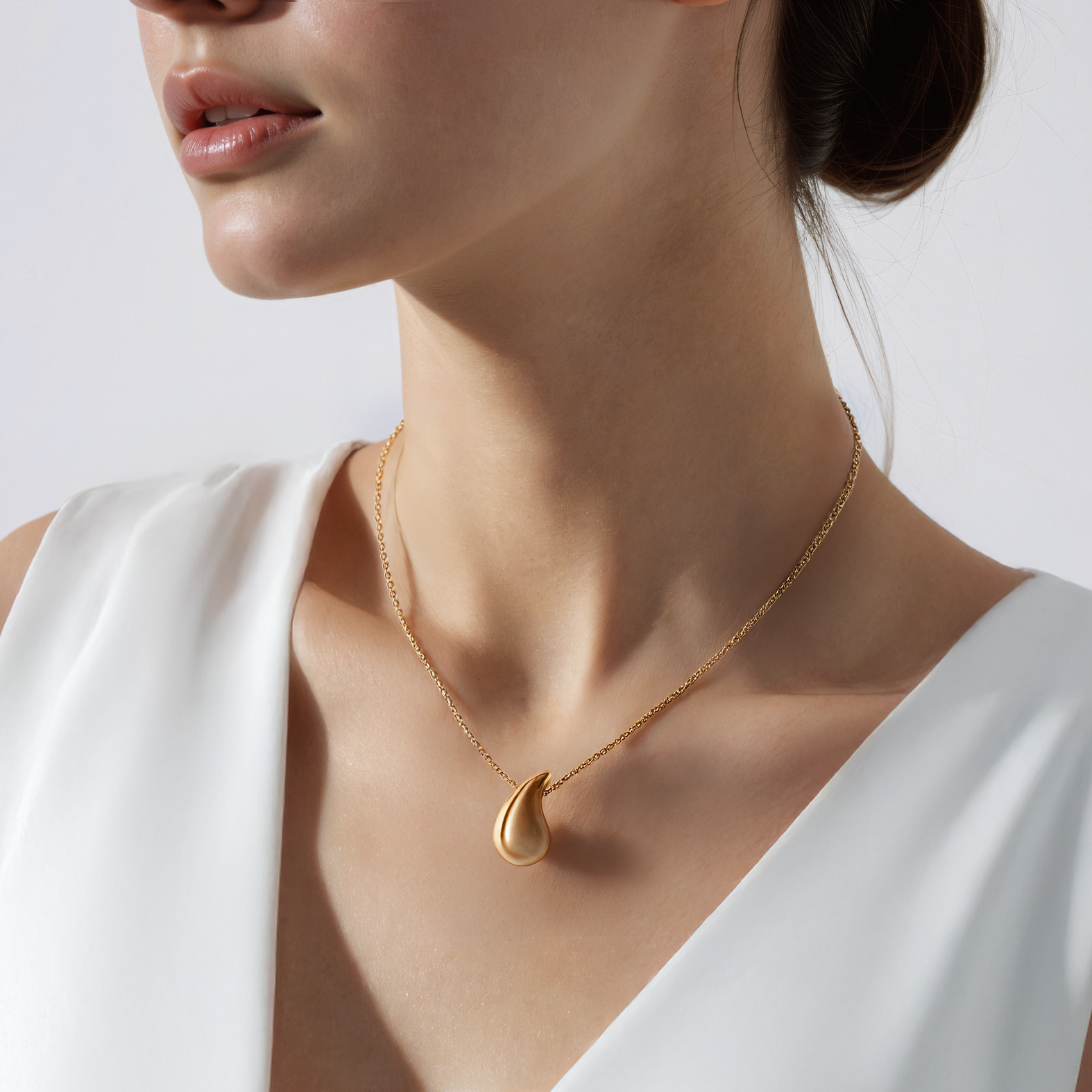 Halskette Rosée: Silber Vergoldet