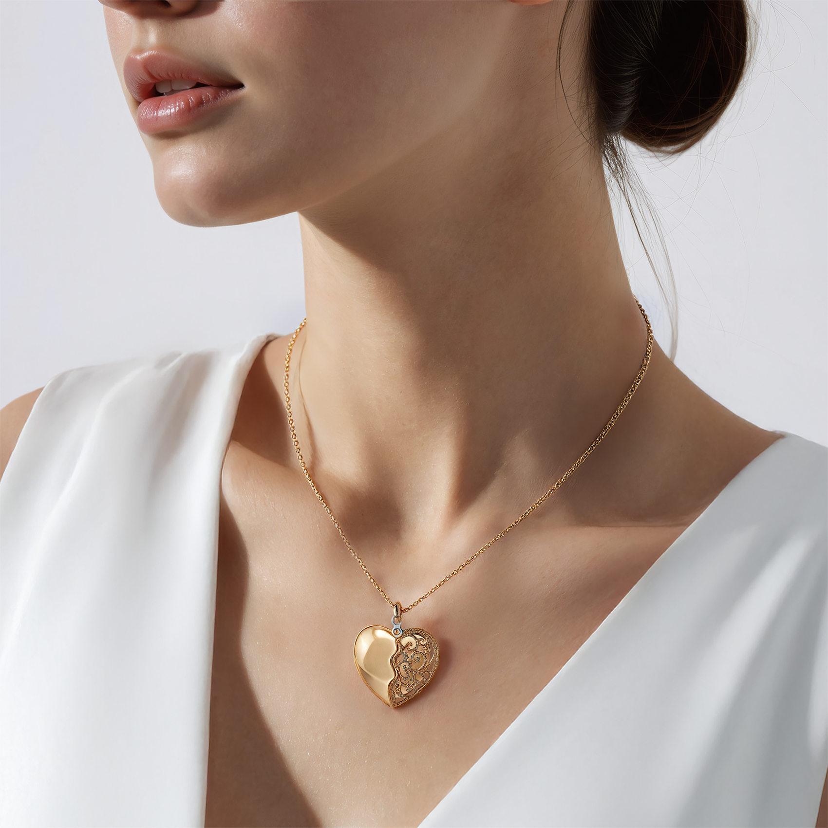 Naszyjnik Savicki: srebro pozłacane