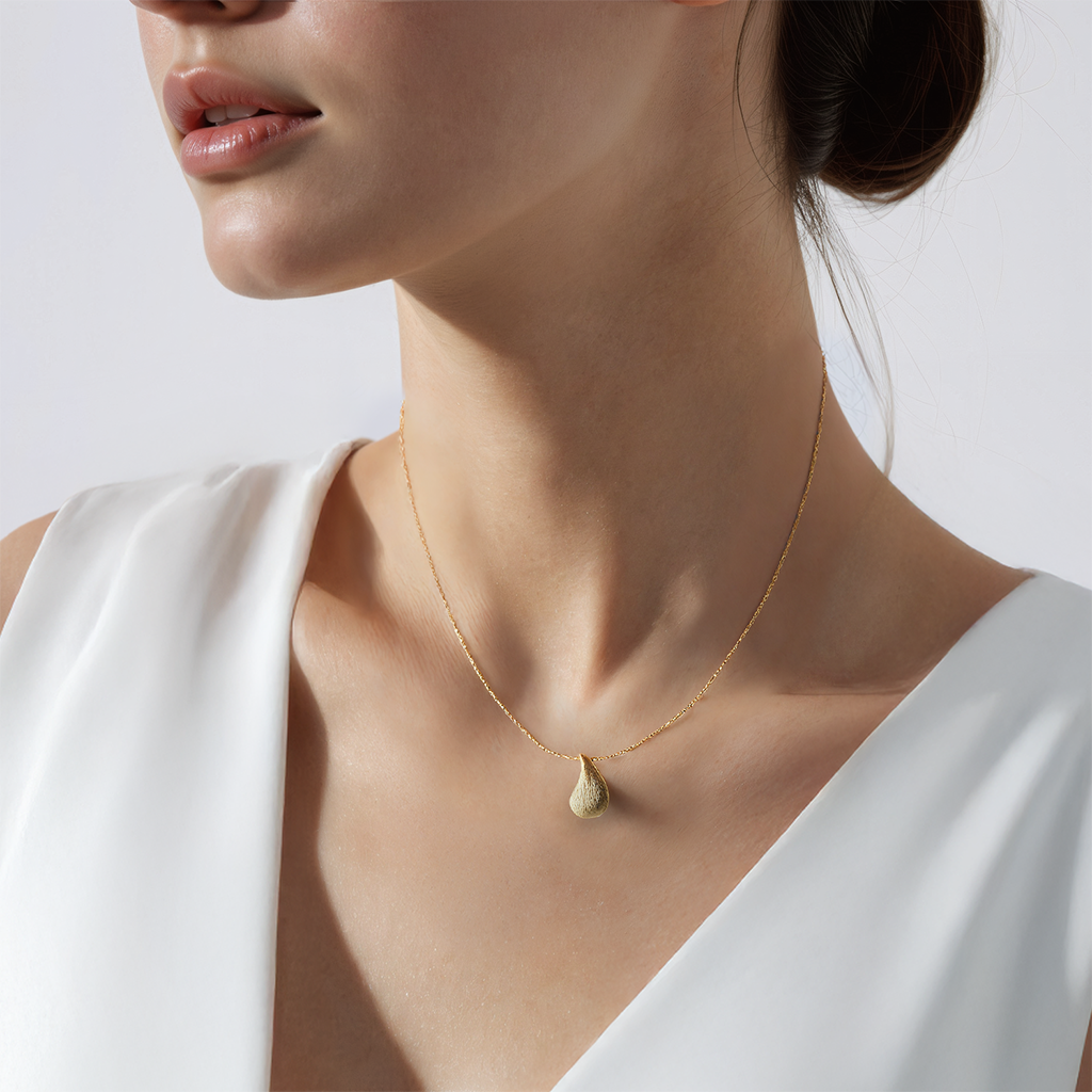 Halskette Rosée: Silber Vergoldet