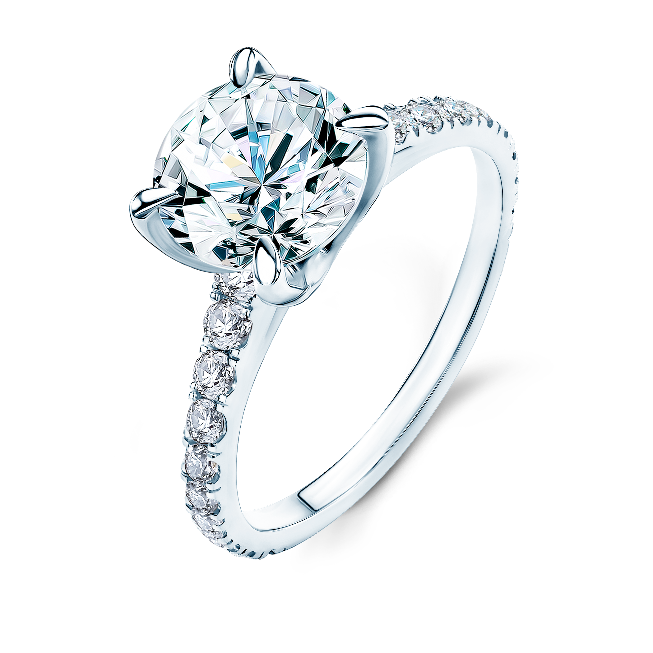 Verlobungsring Share Your Love: Weißgold, Labordiamant