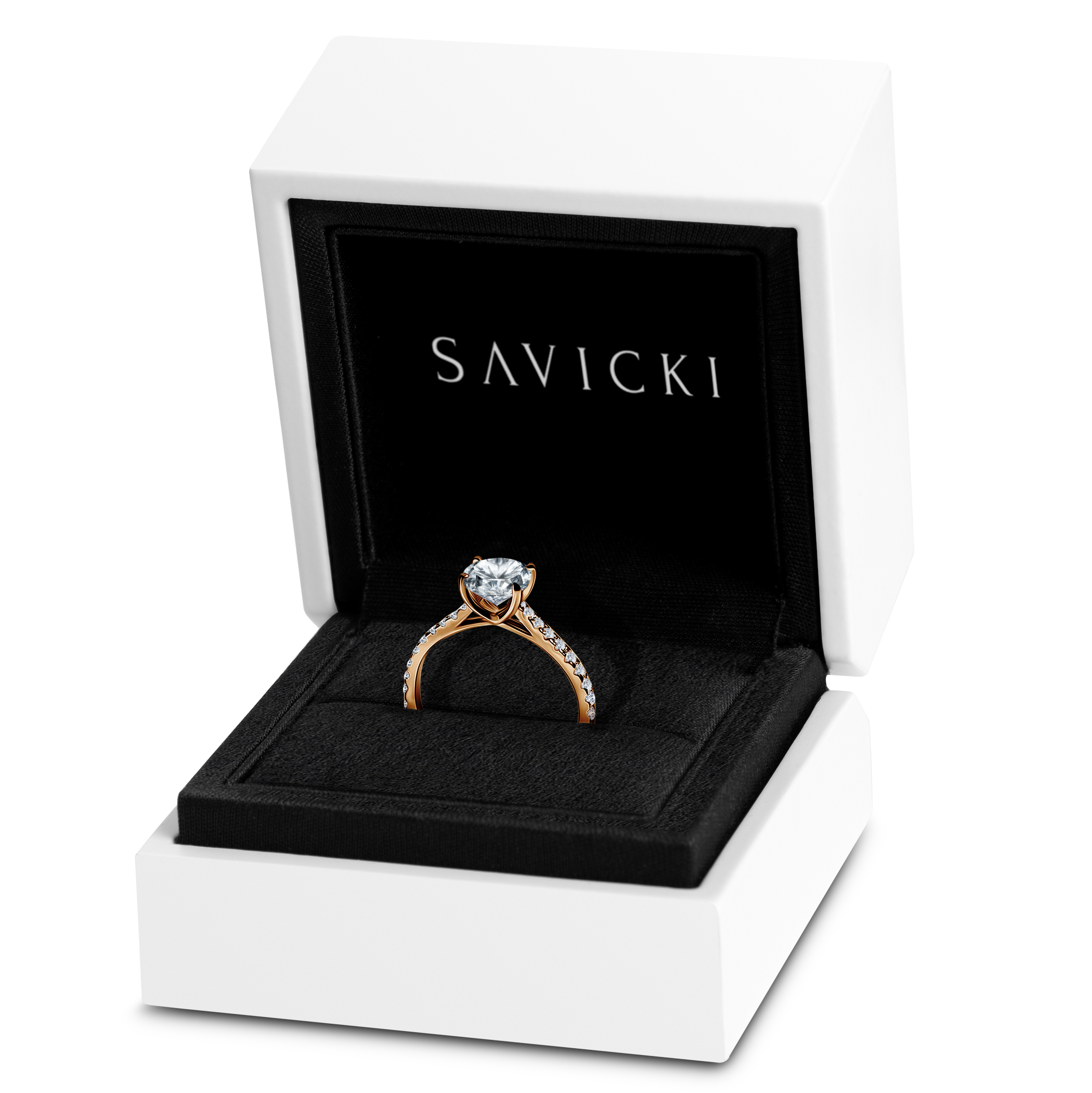 Pierścionek zaręczynowy Share Your Love: złoty, diamenty