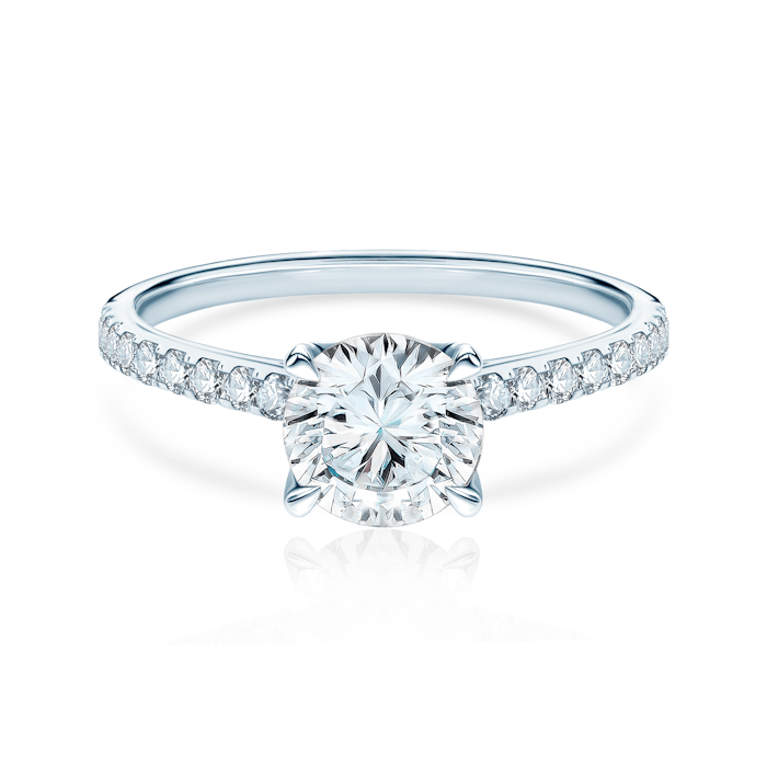 Zásnubní prsten Share Your Love: bílé zlato, diamanty