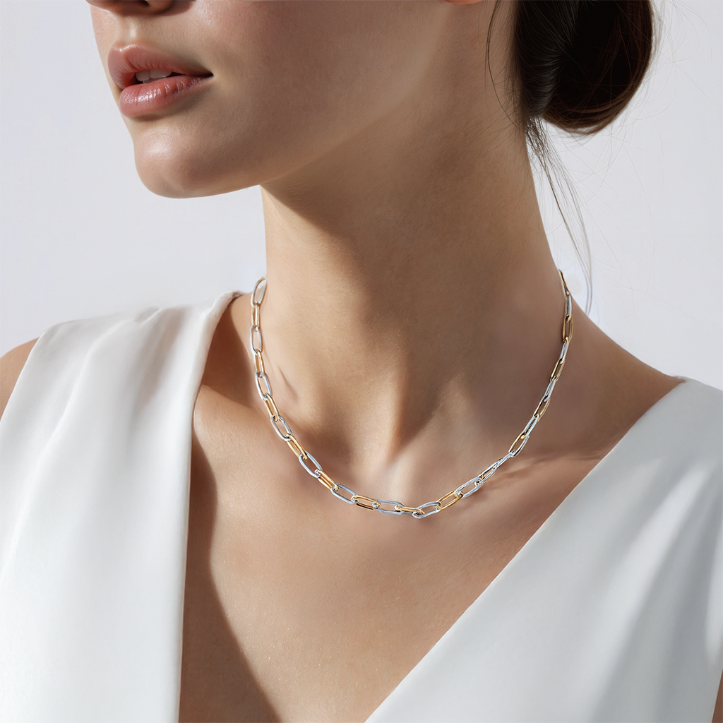 Halskette Dualéa: Silber Vergoldet - 6