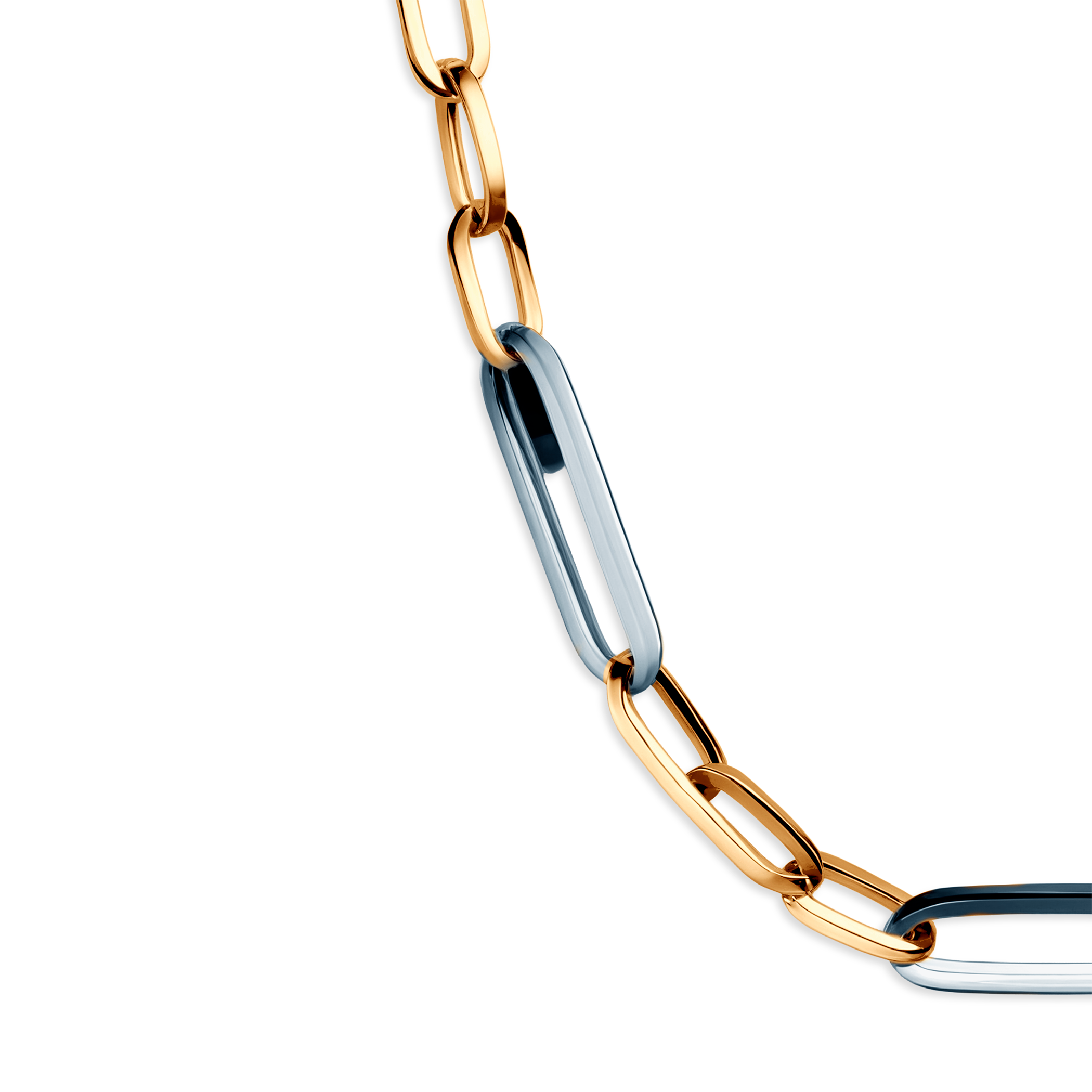 Naszyjnik srebrny pozłacany 45,5 cm - 3