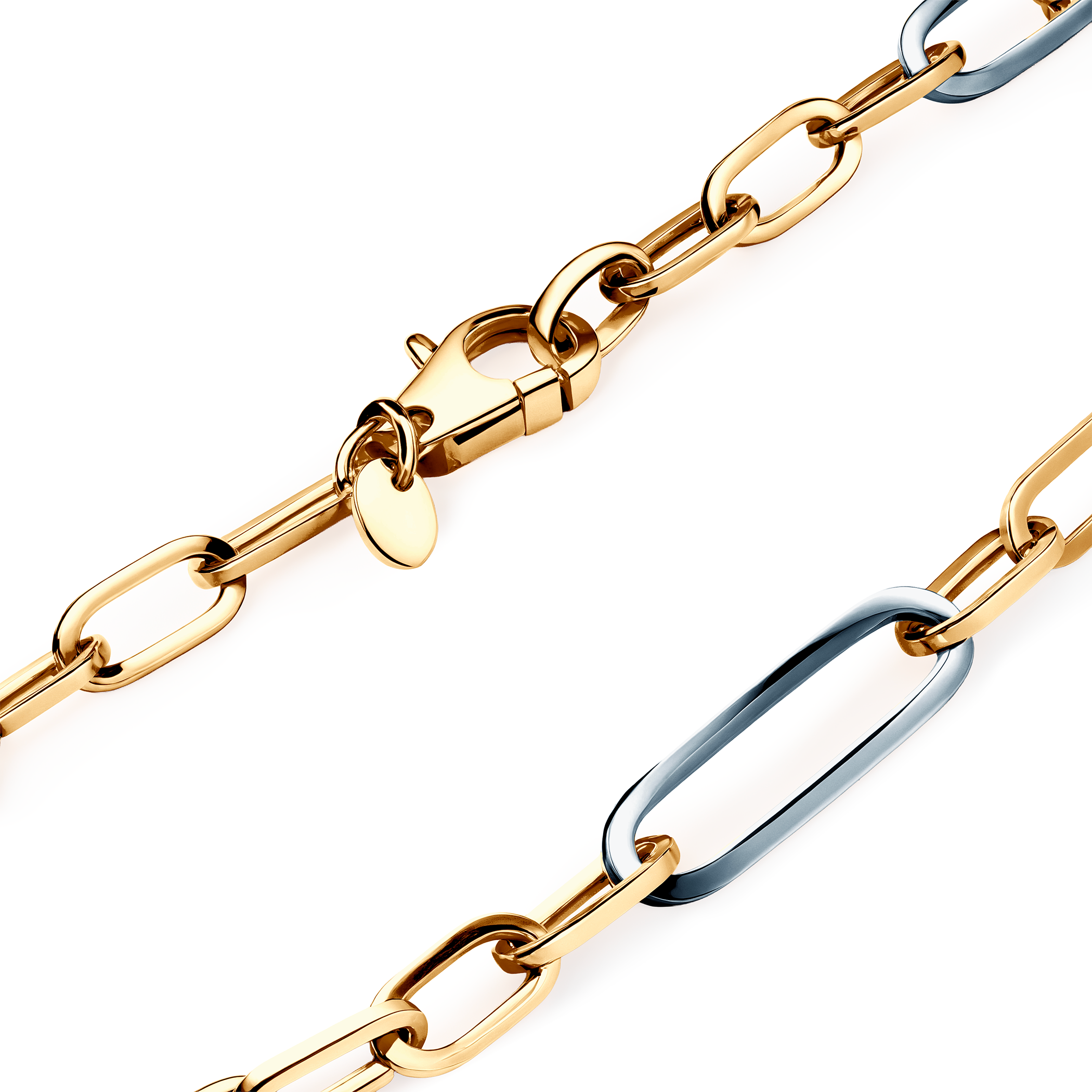 Naszyjnik srebrny pozłacany 45,5 cm - 4