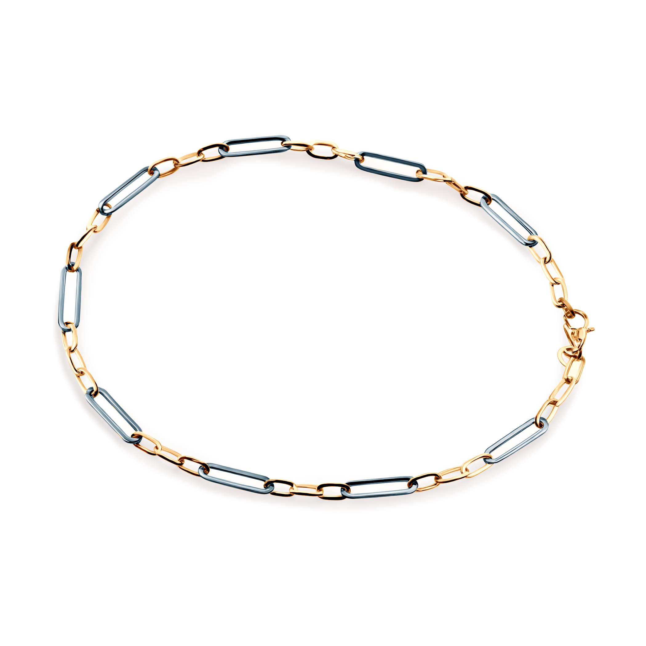 Naszyjnik srebrny pozłacany 45,5 cm - 5