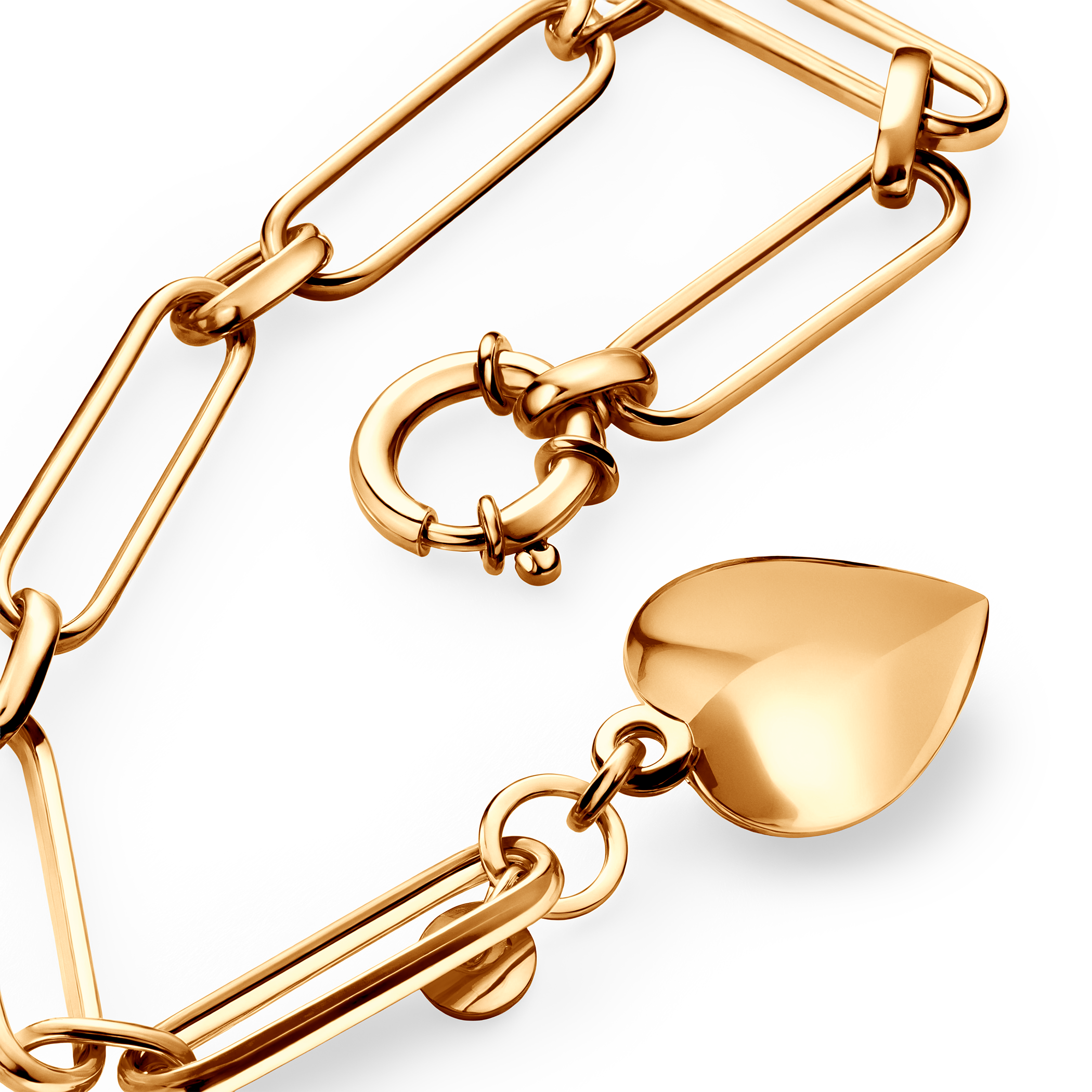 Armband Savicki Herz: Silber vergoldet