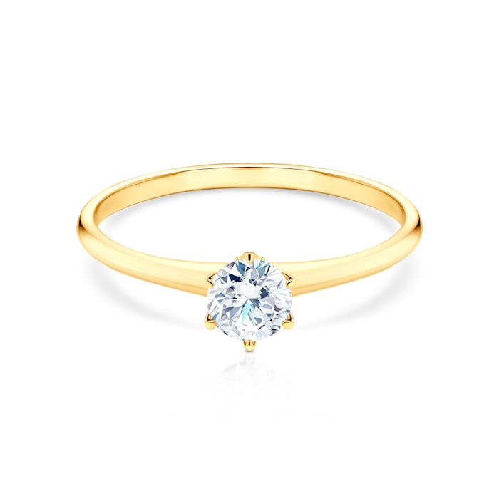 The Journey engagement ring: gold, diamond