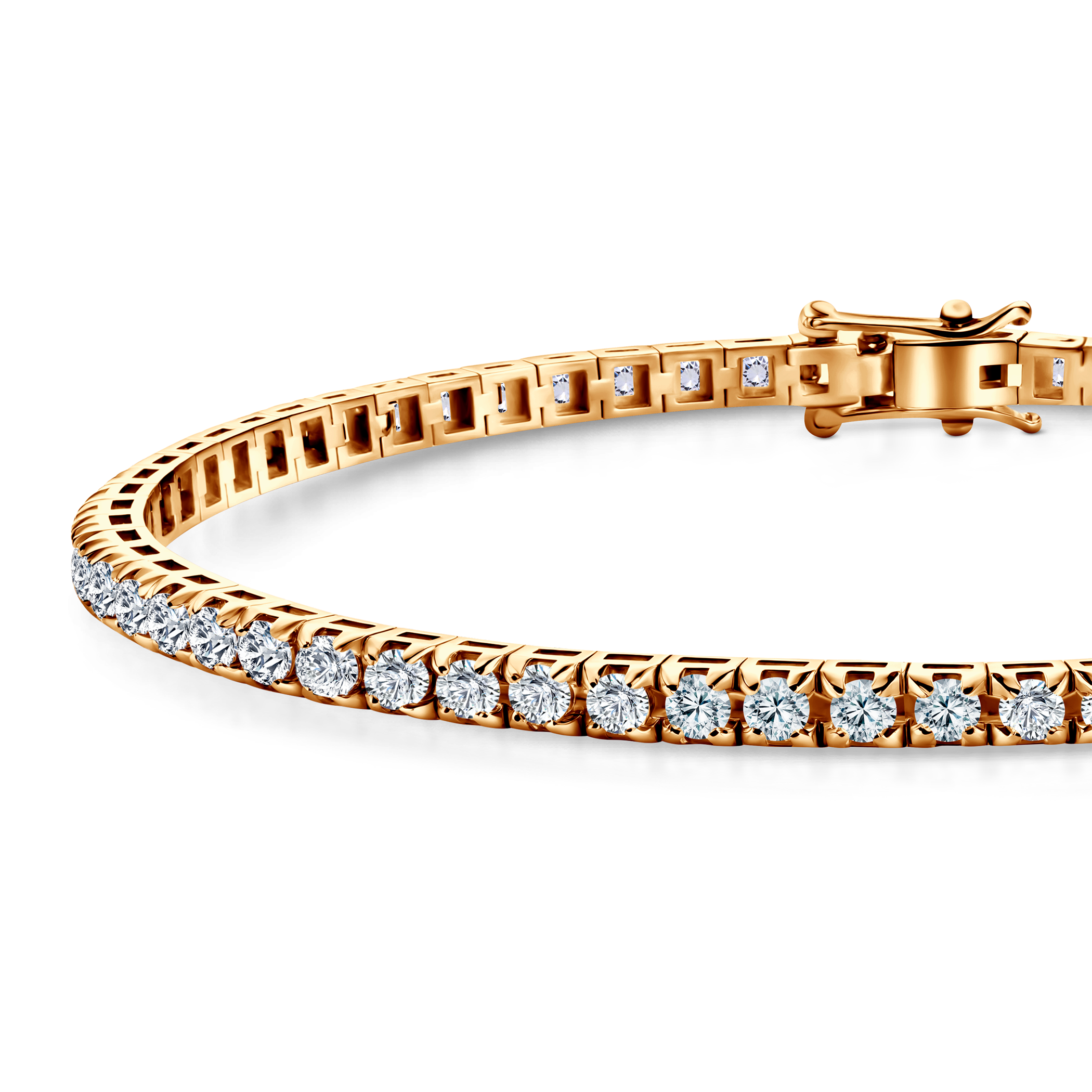 Tennisarmband Share Your Love 3,0 mm: Gold, Labordiamanten