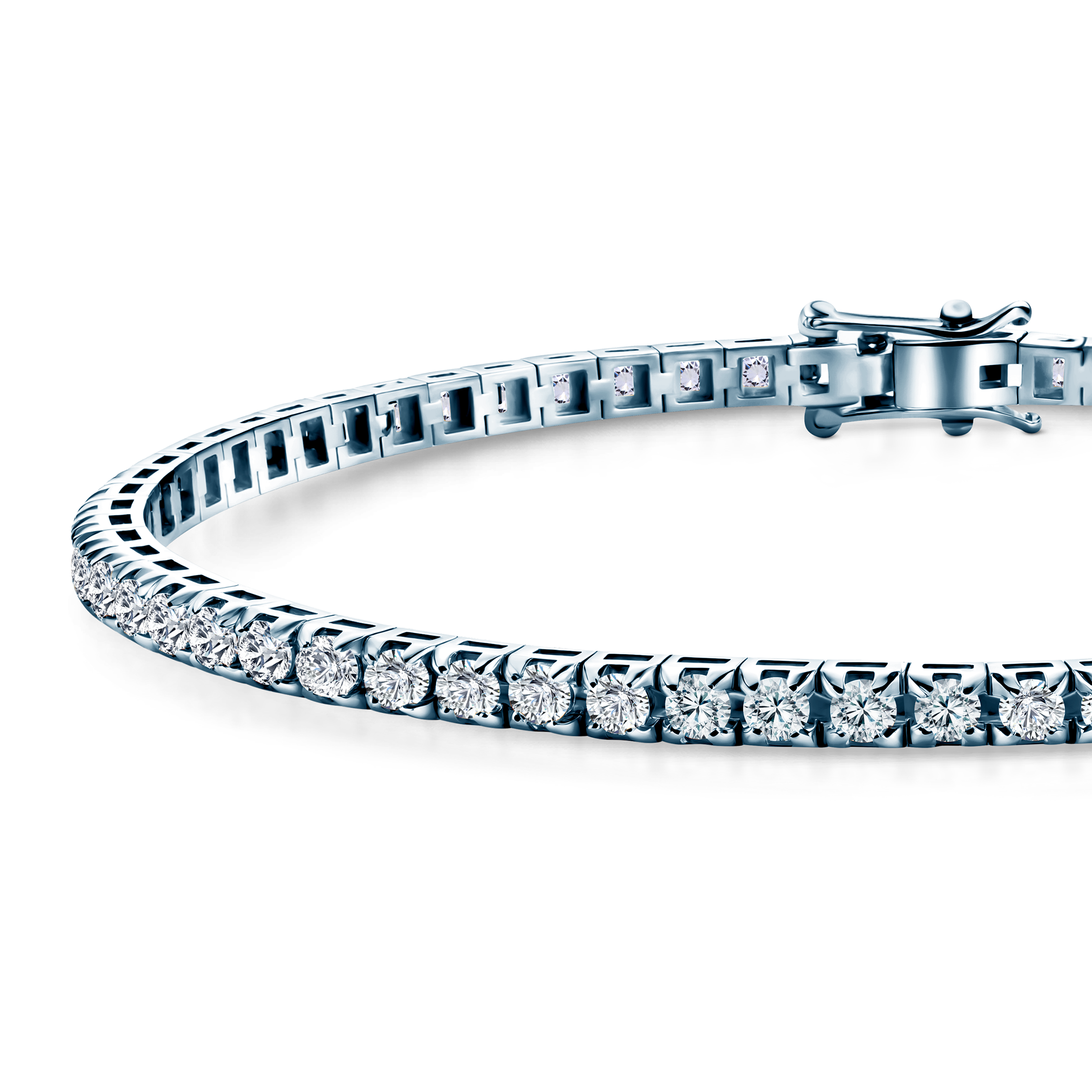 Tennisarmband Share Your Love 3,0 mm: Weißgold, Diamanten