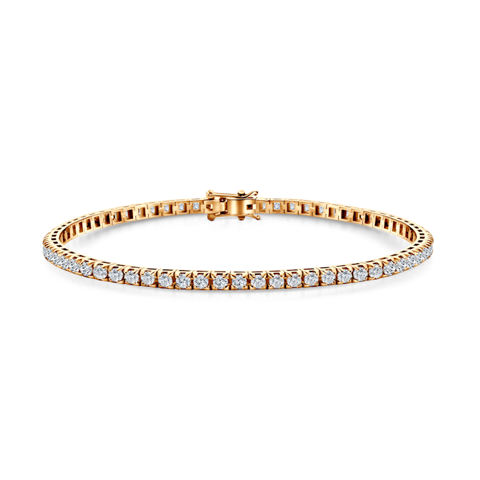 Bransoletka tenisowa Share Your Love 3,0mm: złota, diamenty