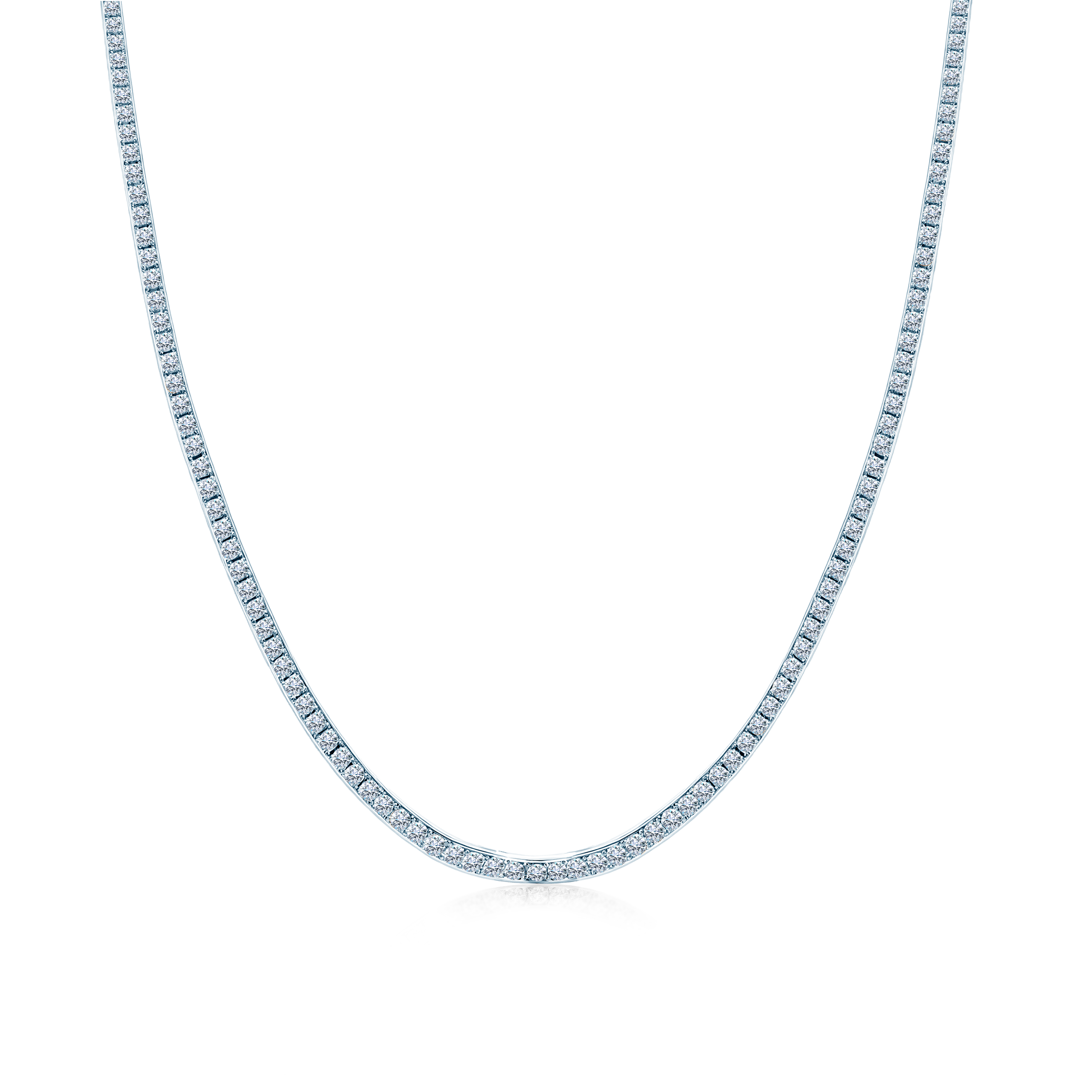 Naszyjnik tenisowy Share Your Love 2,5mm: białe złoto, diamenty laboratoryjne