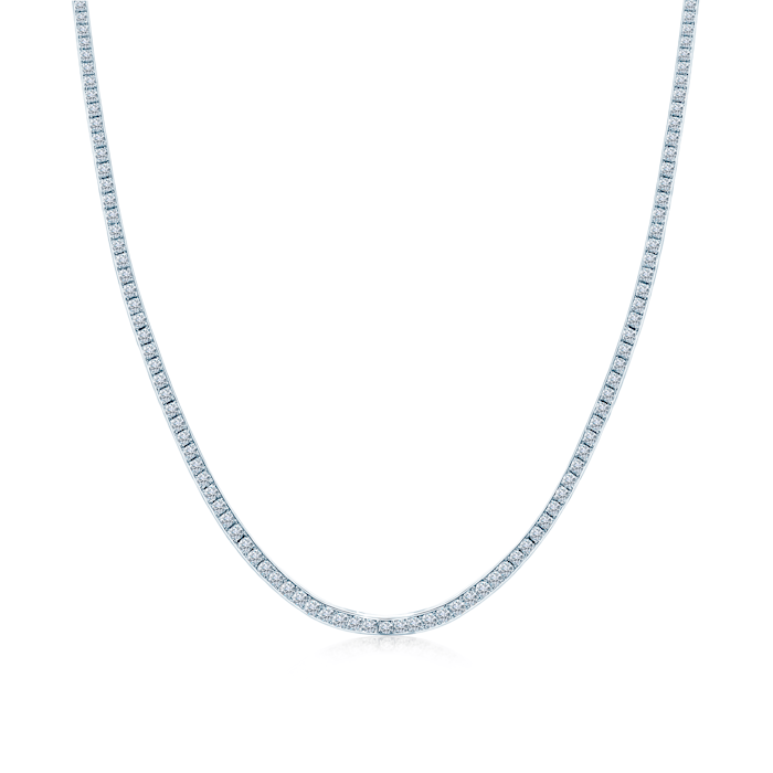 Naszyjnik tenisowy Share Your Love 2,5mm: białe złoto, diamenty laboratoryjne