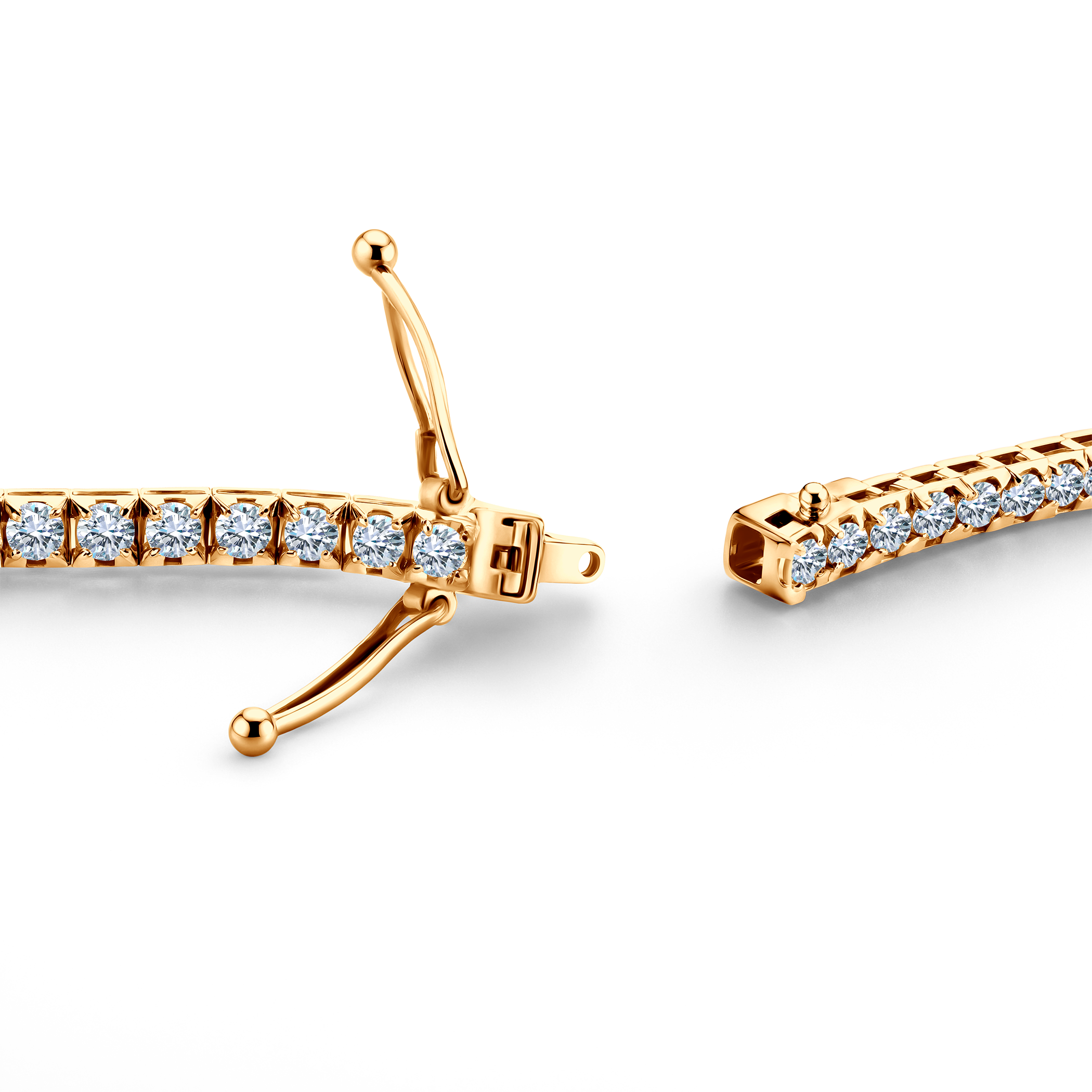 Tenniskette Share Your Love 2,5 mm: Gold, Diamanten