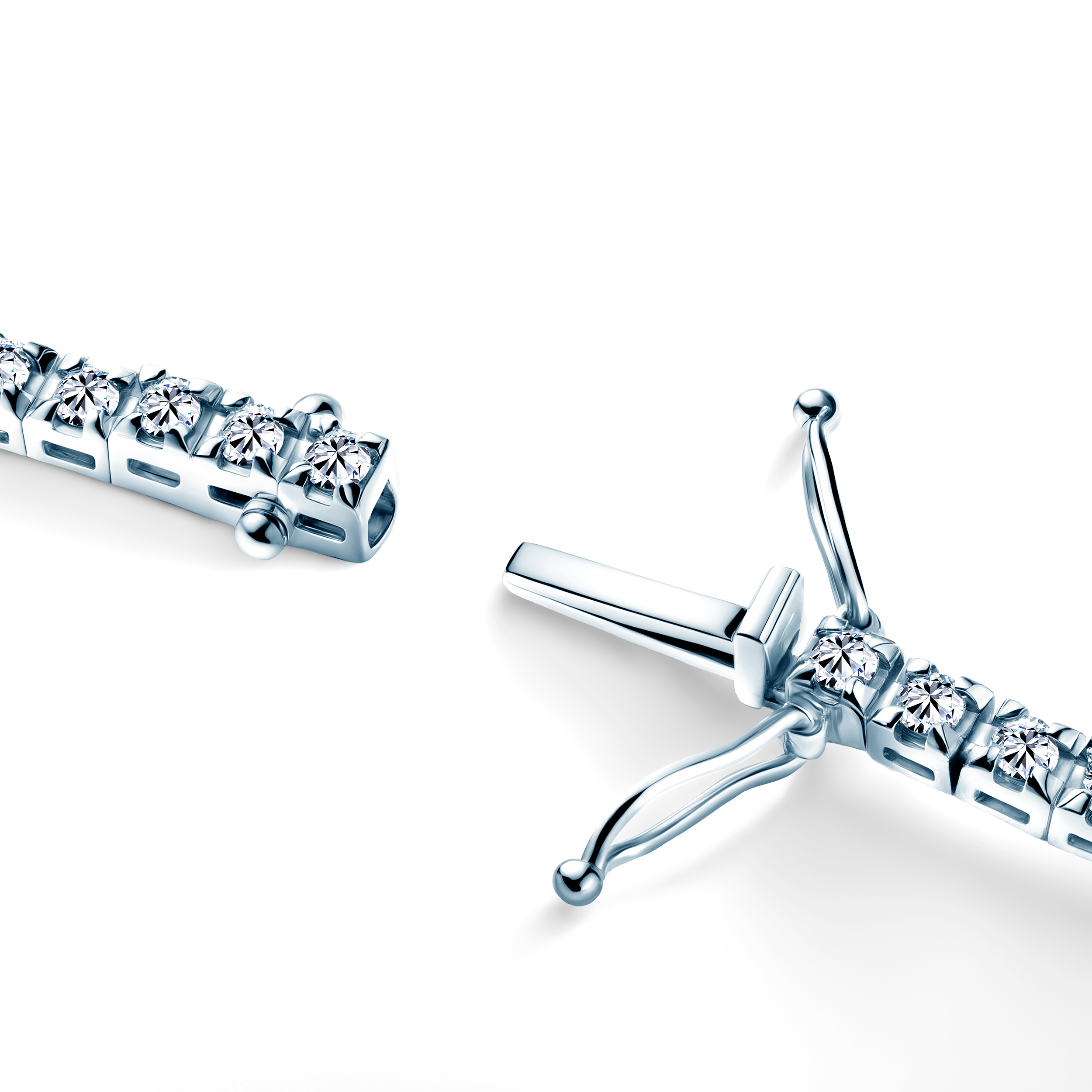 Tenniskette Share Your Love 3,0 mm: Weißgold, Labordiamanten